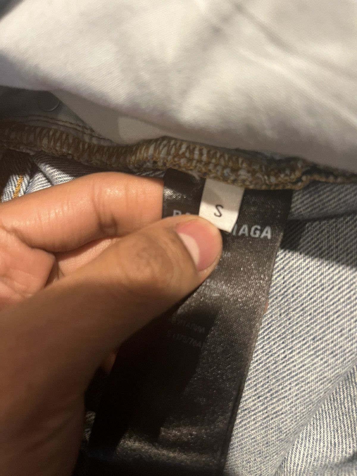 Balenciaga Balenciaga FW22 Light Blue Baggy Denim Size US 30 / EU 46 - 8 Thumbnail
