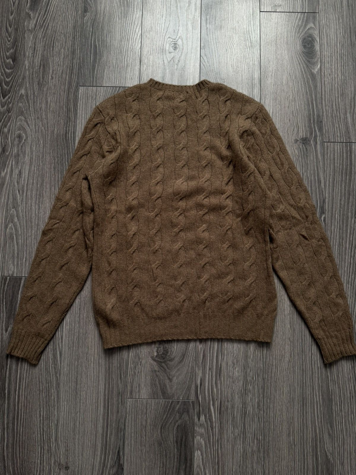 Ralph Lauren Purple Label Ralph Lauren Cable-knit Beige Cashmere Sweater M Size M / US 6-8 / IT 42-44 - 12 Thumbnail