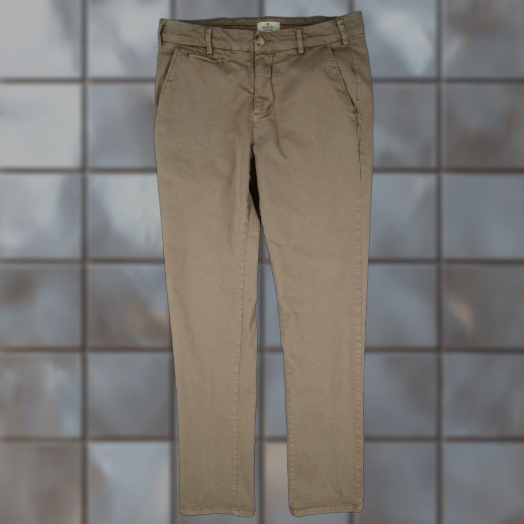 Marine Layer Marine Layer Pants Mens 32x34 Khaki Chino Stretch Twill Organic Style 15707 Size US 32 / EU 48 - 1 Thumbnail
