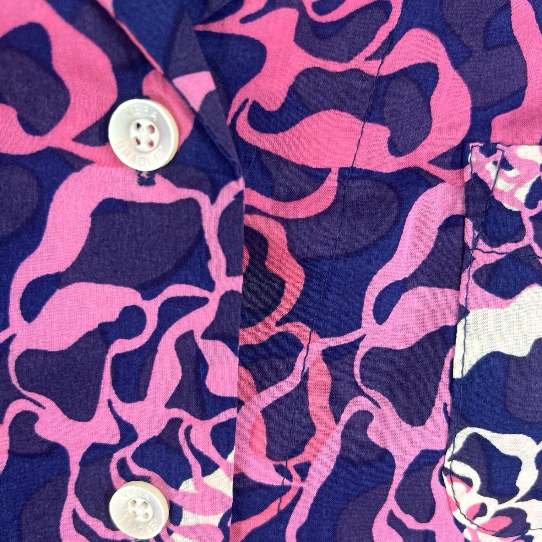 Vintage Vera Bradley Floral Pajama Set Women’s Size S Pink Long Sleeve Cami Sleepwear Size ONE SIZE - 4 Thumbnail