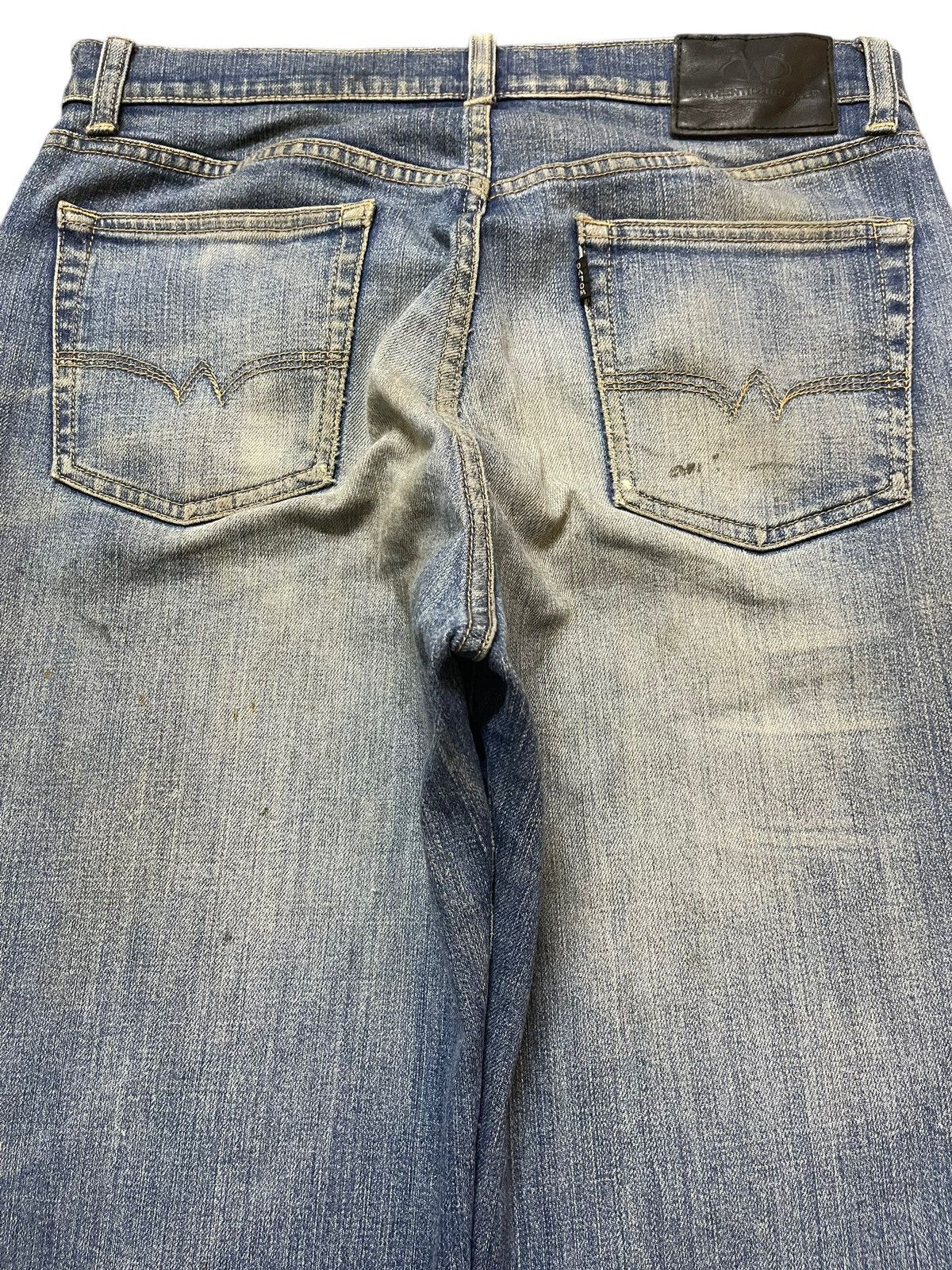 JNCO Vintage Japanese Brand Mud Faded Wash Style Baggy Jeans Size US 31 - 5 Thumbnail