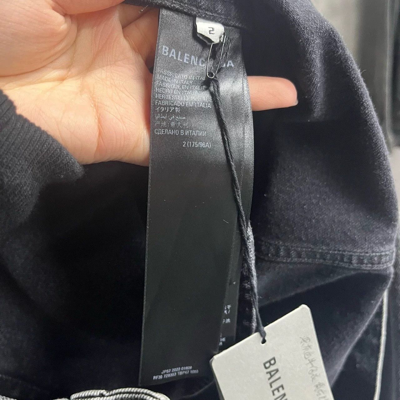 Balenciaga Balenciaga Diamond Logo Denim Jacket Size US L / EU 52-54 / 3 - 5 Thumbnail