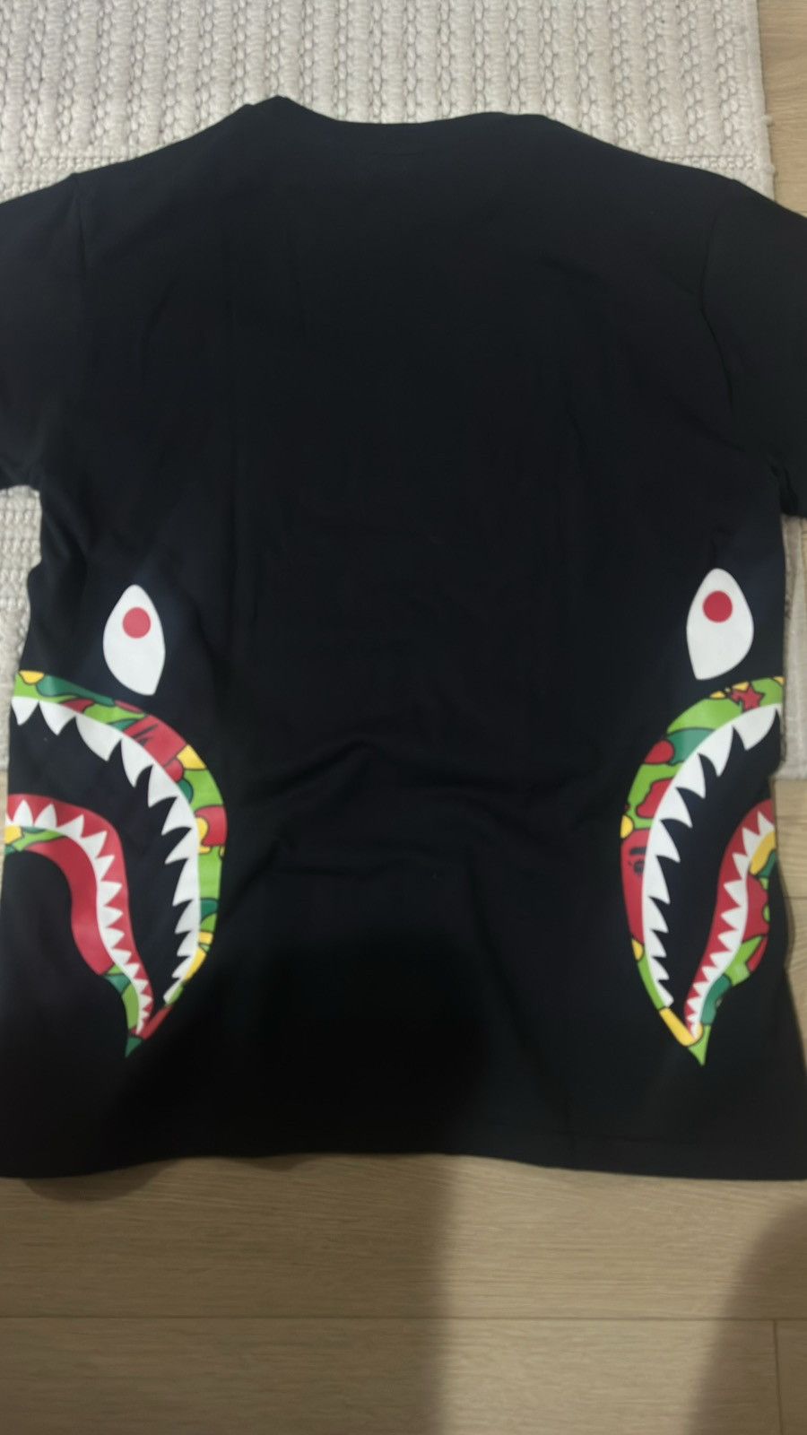 Bape BAPE Color Camo Side Shark Tee Black – Size M – Brand New Size US M / EU 48-50 / 2 - 2 Thumbnail