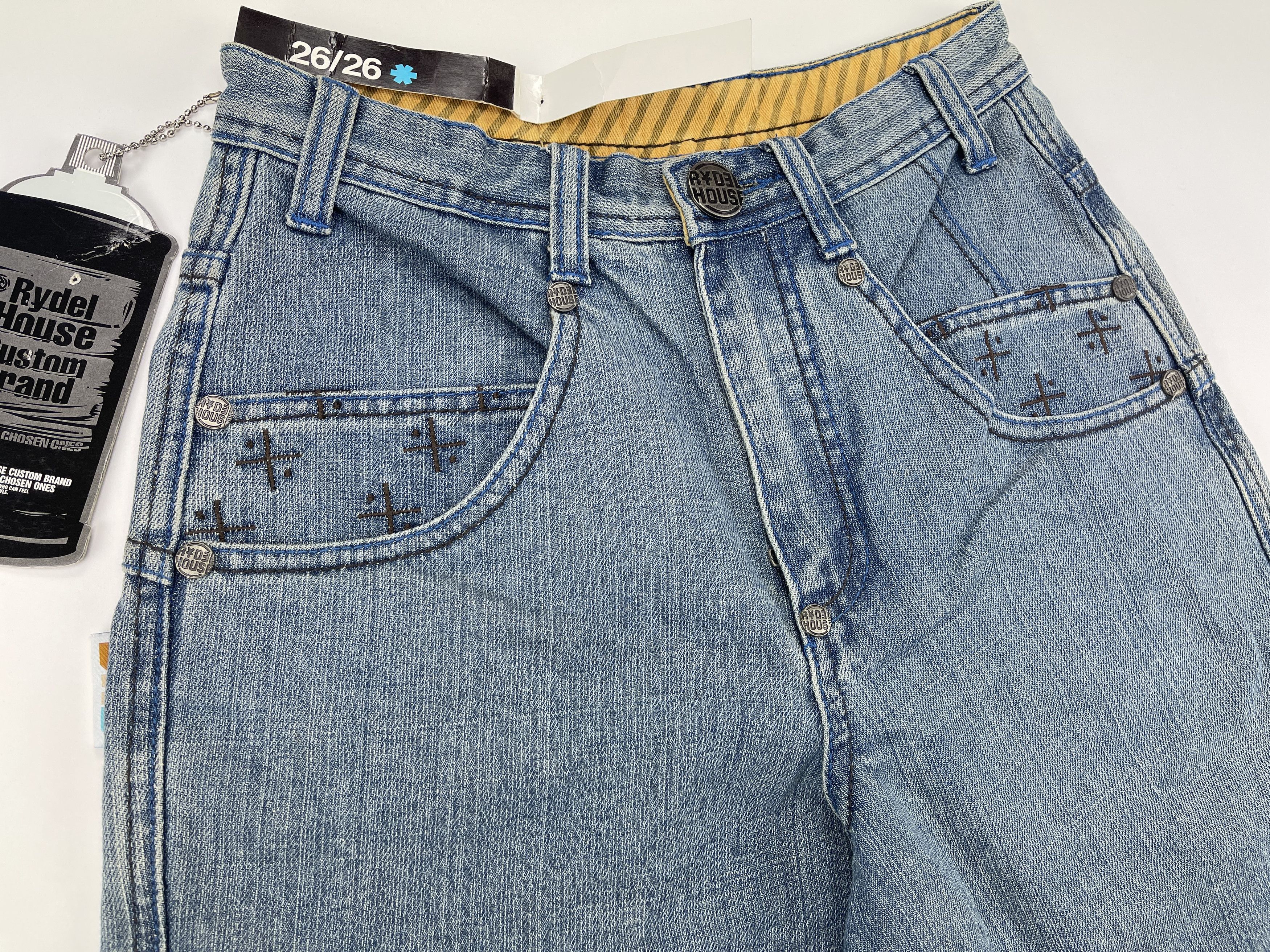 Vintage Rydel House shorts, vintage jeans 90s hip hop 1990s baggy 26 Size US 26 / EU 42 - 9 Thumbnail