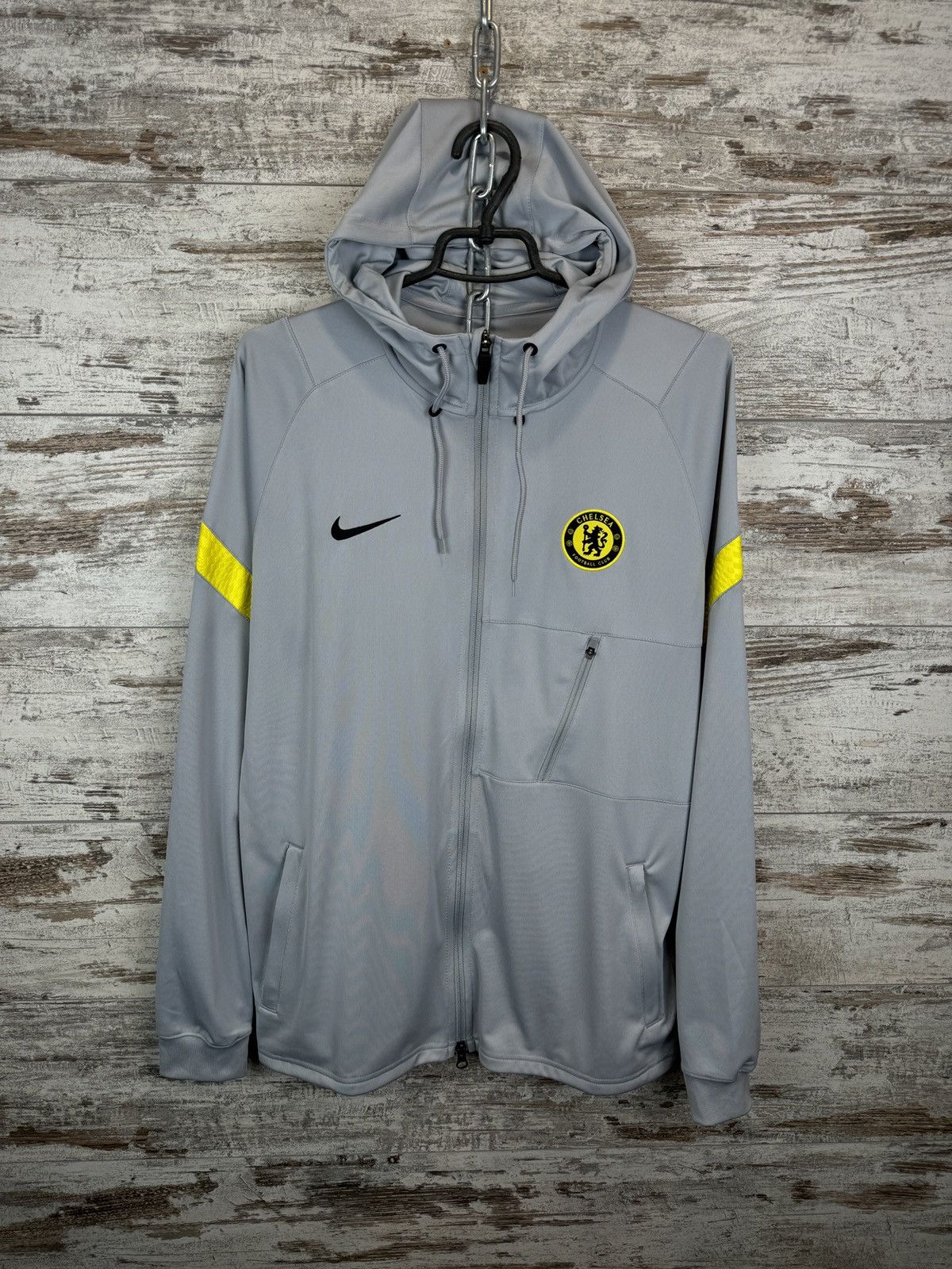 Chelsea Soccer × Nike Mens Vintage Nike FC Chelsea Track Jacket zip hoodie Size US L / EU 52-54 / 3 - 2 Thumbnail
