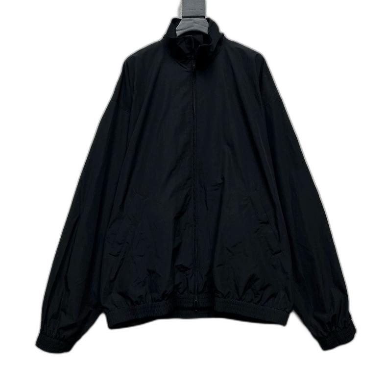 Balenciaga Balenciaga Black Coach Jacket with Logo Size US M / EU 48-50 / 2 - 1 Thumbnail