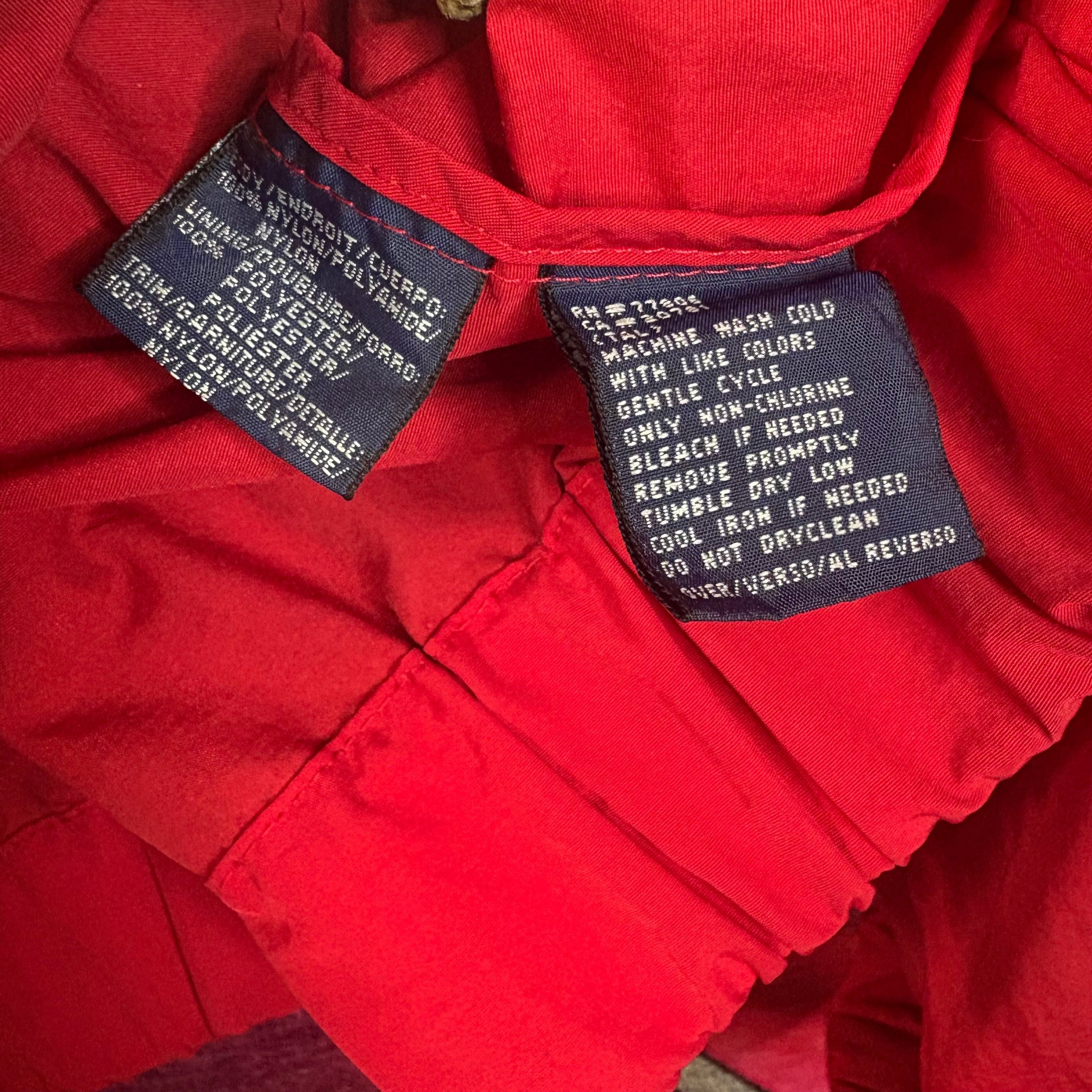 Tommy Hilfiger Vintage 90s Tommy Hilfiger Red Full-Zip Windbreaker Jacket Size US L / EU 52-54 / 3 - 4 Thumbnail