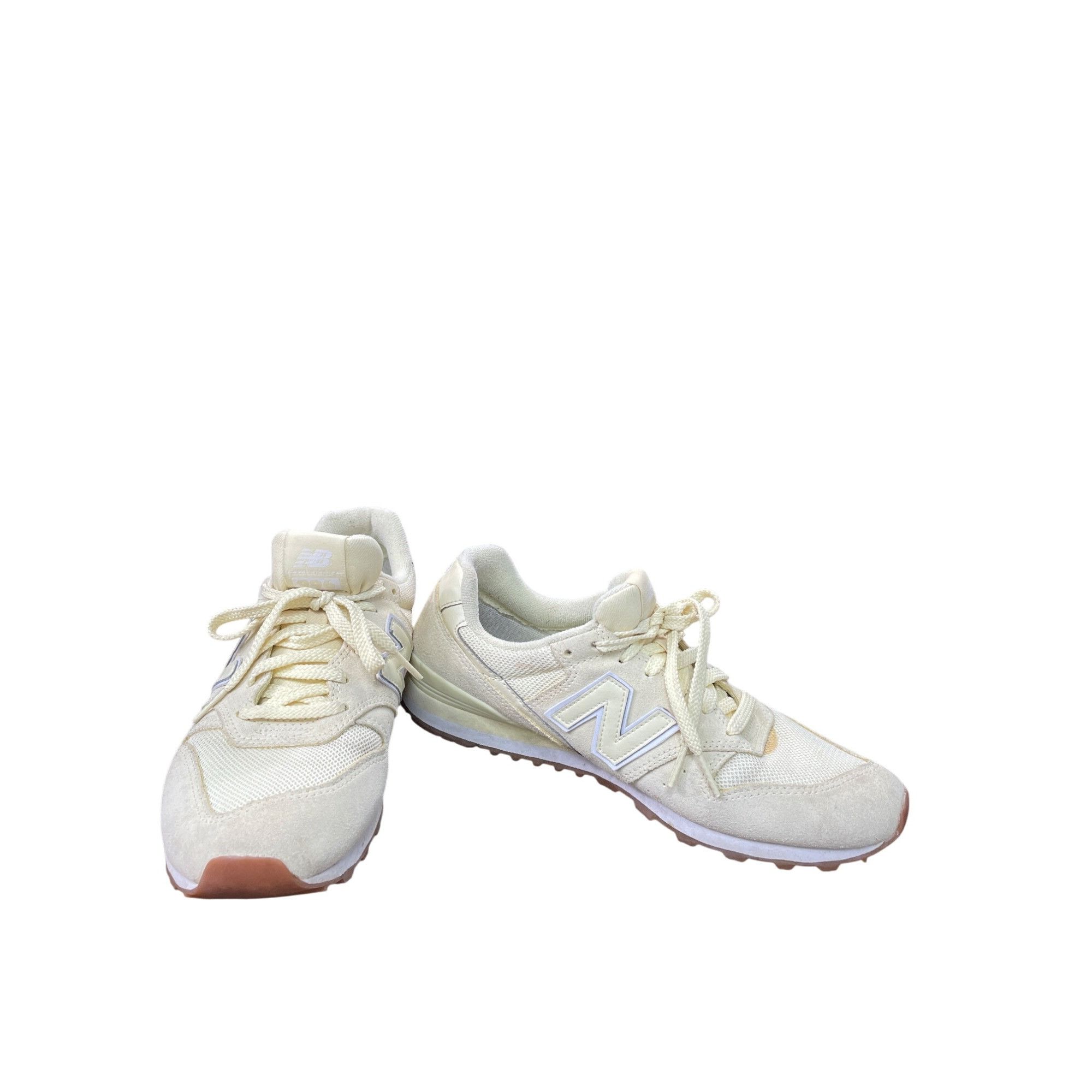 New Balance New Balance Womens 996 Yellow Suede Sneakers Size 9 SKU 8820 Size US 9 / IT 39 - 1 Thumbnail