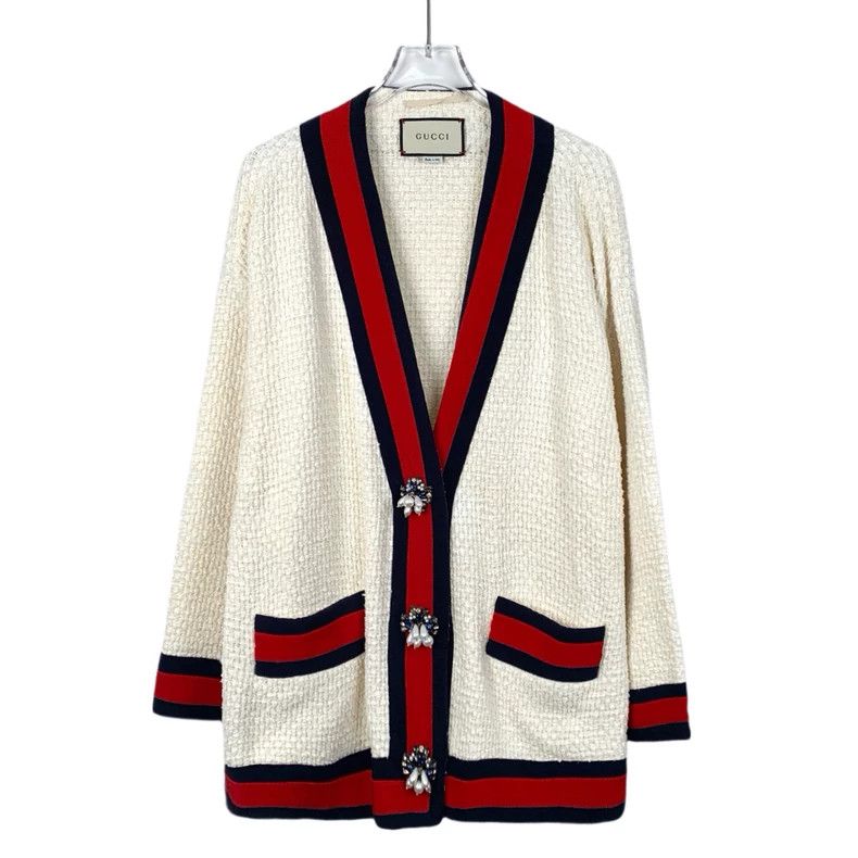 Gucci Gucci Color-blocked striped cotton cardigan jacket 2501-Nex Size US XS / EU 42 / 0 - 1 Thumbnail
