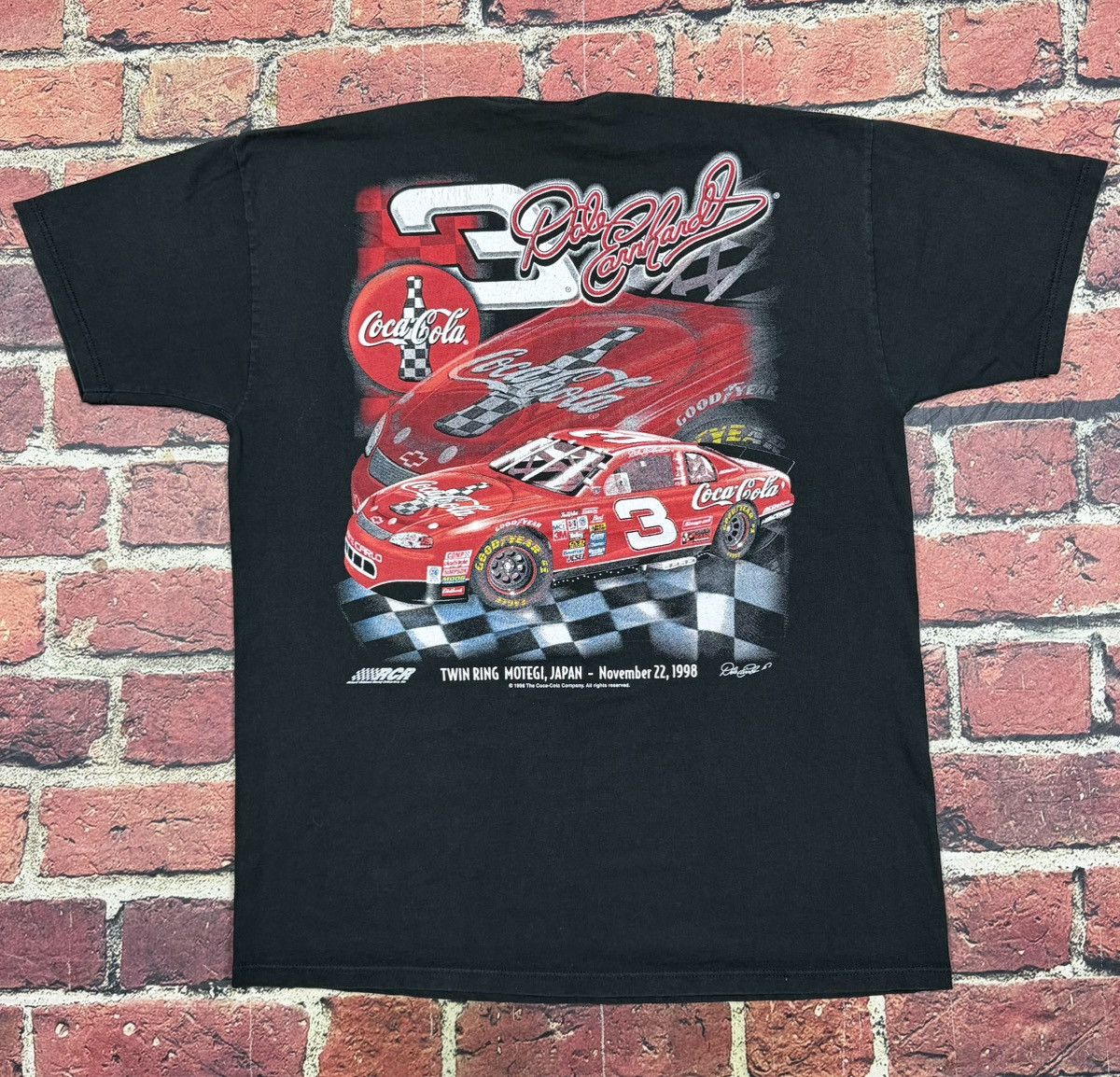 NASCAR Vintage Dale Earnhardt Coca Cola Motegi Japan 1998 T Shirt Size US L / EU 52-54 / 3 - 1 Thumbnail