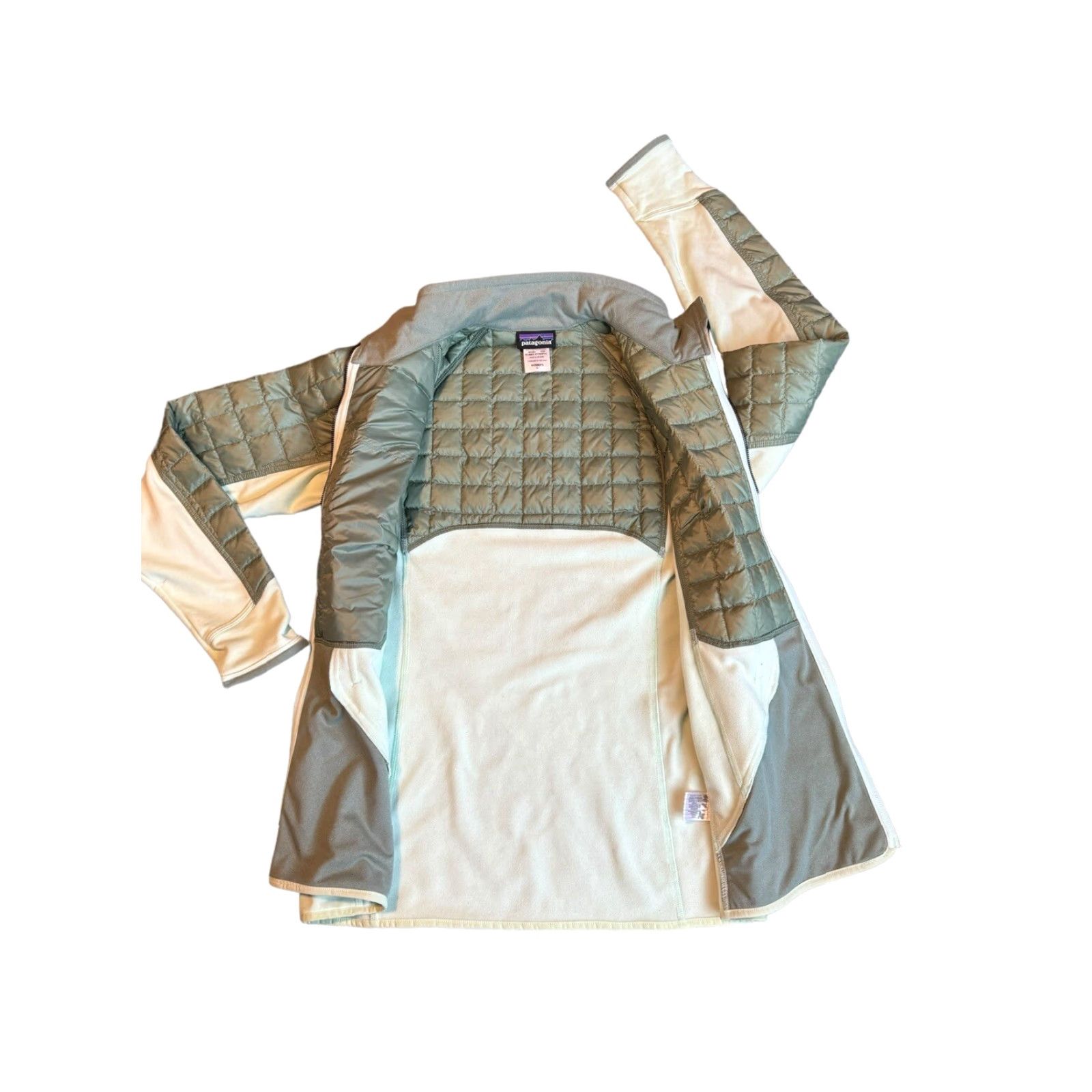 Patagonia Patagonia Worn Wear Women's Hybrid Down Jacket Polartec Green Size Large Verdigris Size L / US 10 / IT 46 - 7 Thumbnail