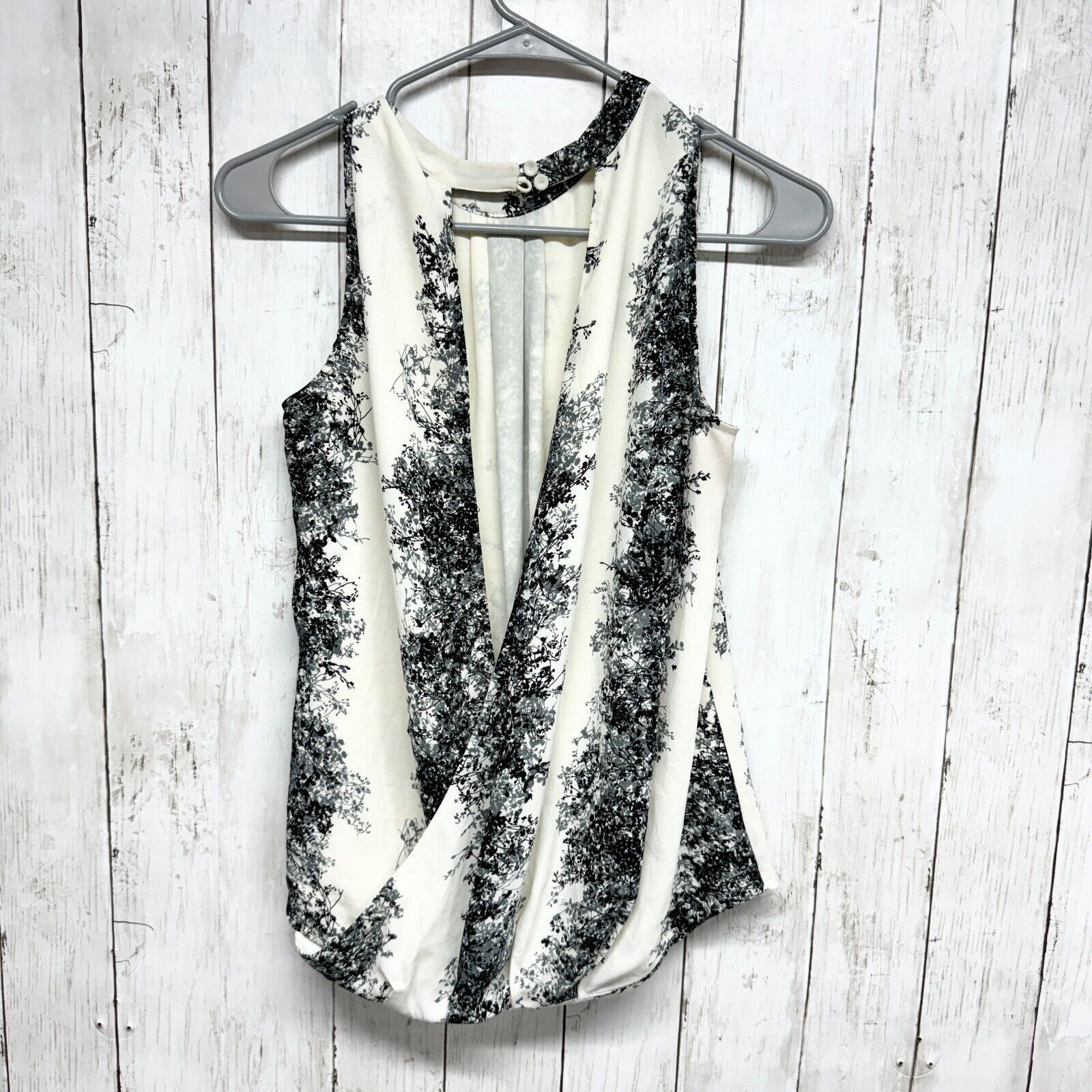 Other Daniel Rainn Blouse Size XS Surplice Sleeveless High Neck Size XS / US 0-2 / IT 36-38 - 5 Thumbnail