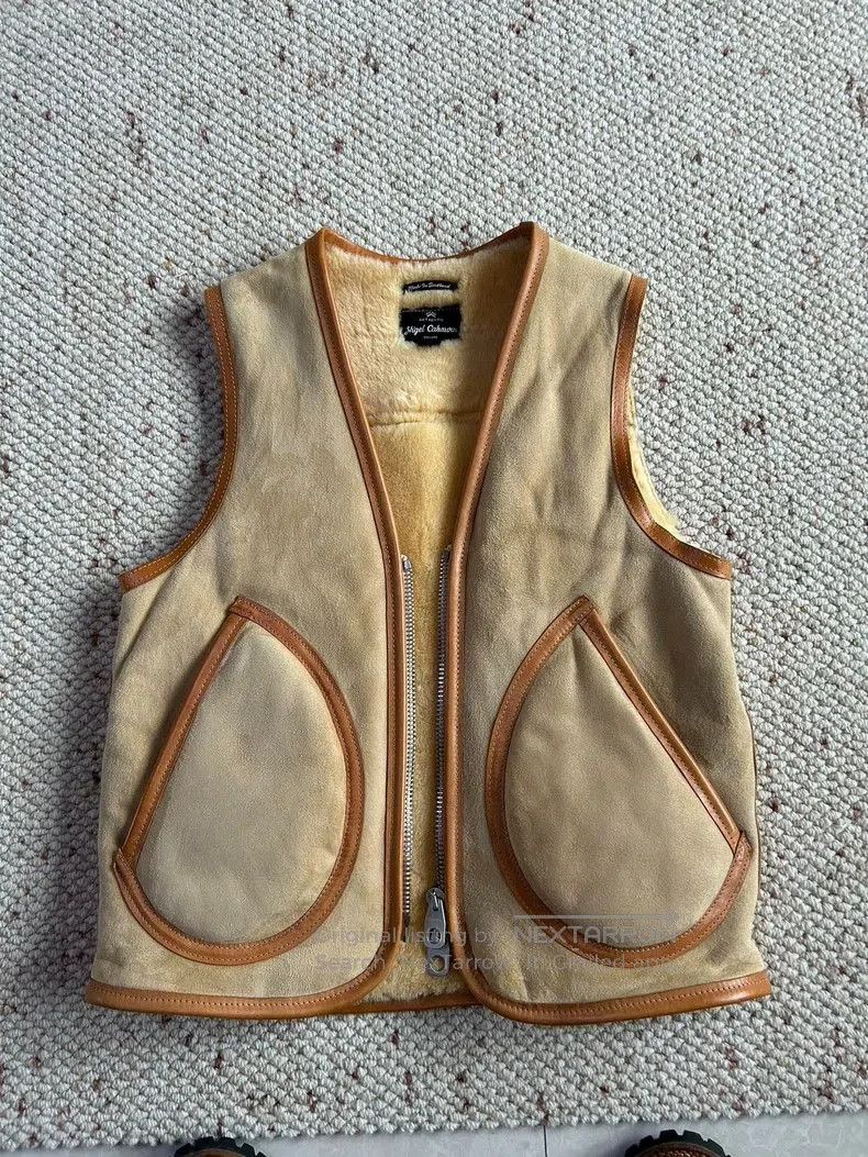 Nigel Cabourn Nigel Cabourn Shearling Fur Vest. Size US M / EU 48-50 / 2 - 1 Thumbnail