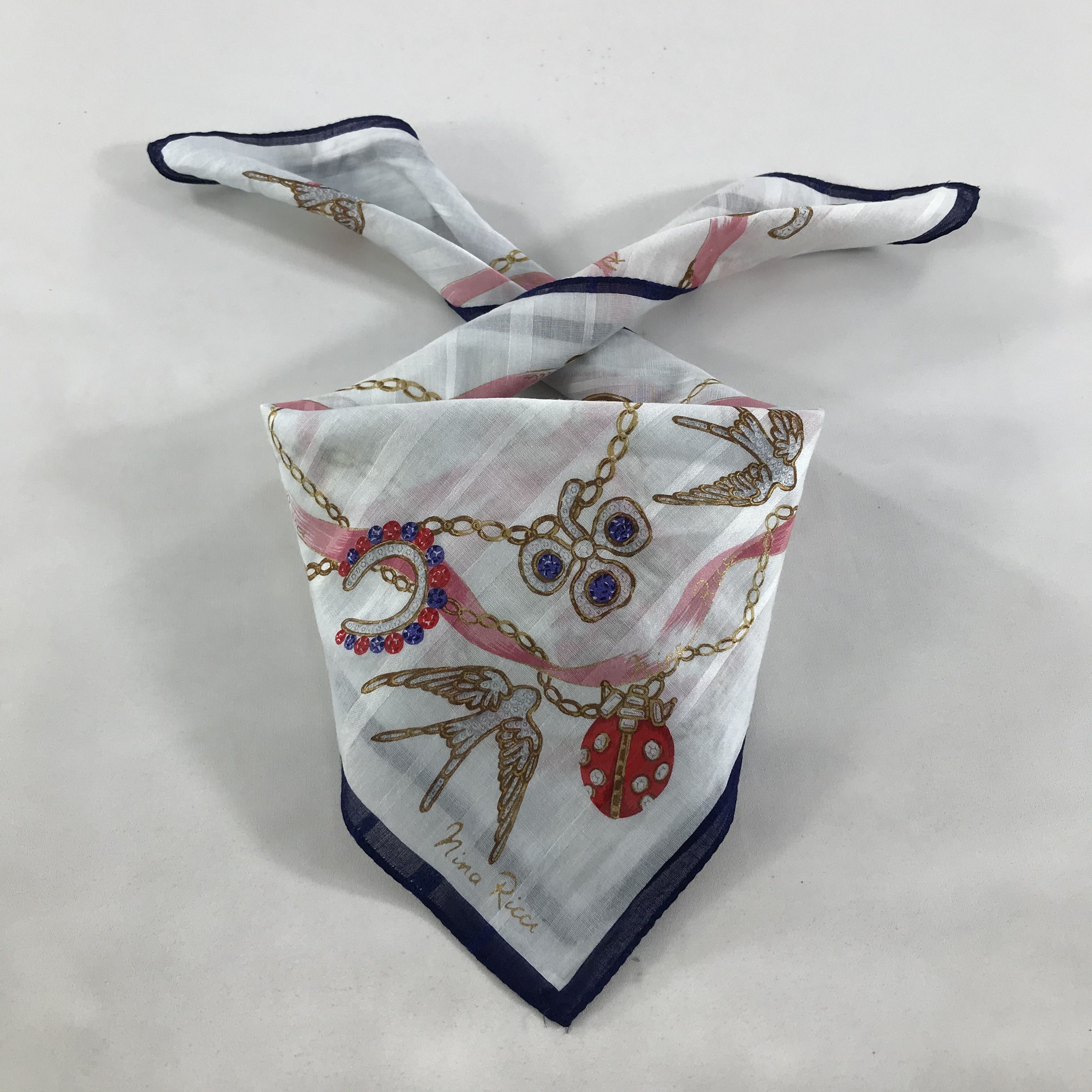 Nina Ricci × Vintage Nina Ricci Bandana / Handkerchief / Neckerchief - S1669 Size ONE SIZE - 4 Thumbnail