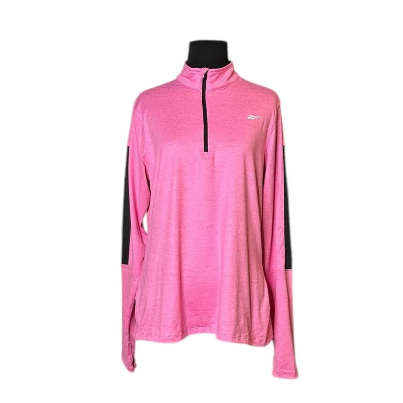 Reebok Reebok pink long sleeves pullover top size Large Size L / US 10 / IT 46 - 13 Thumbnail