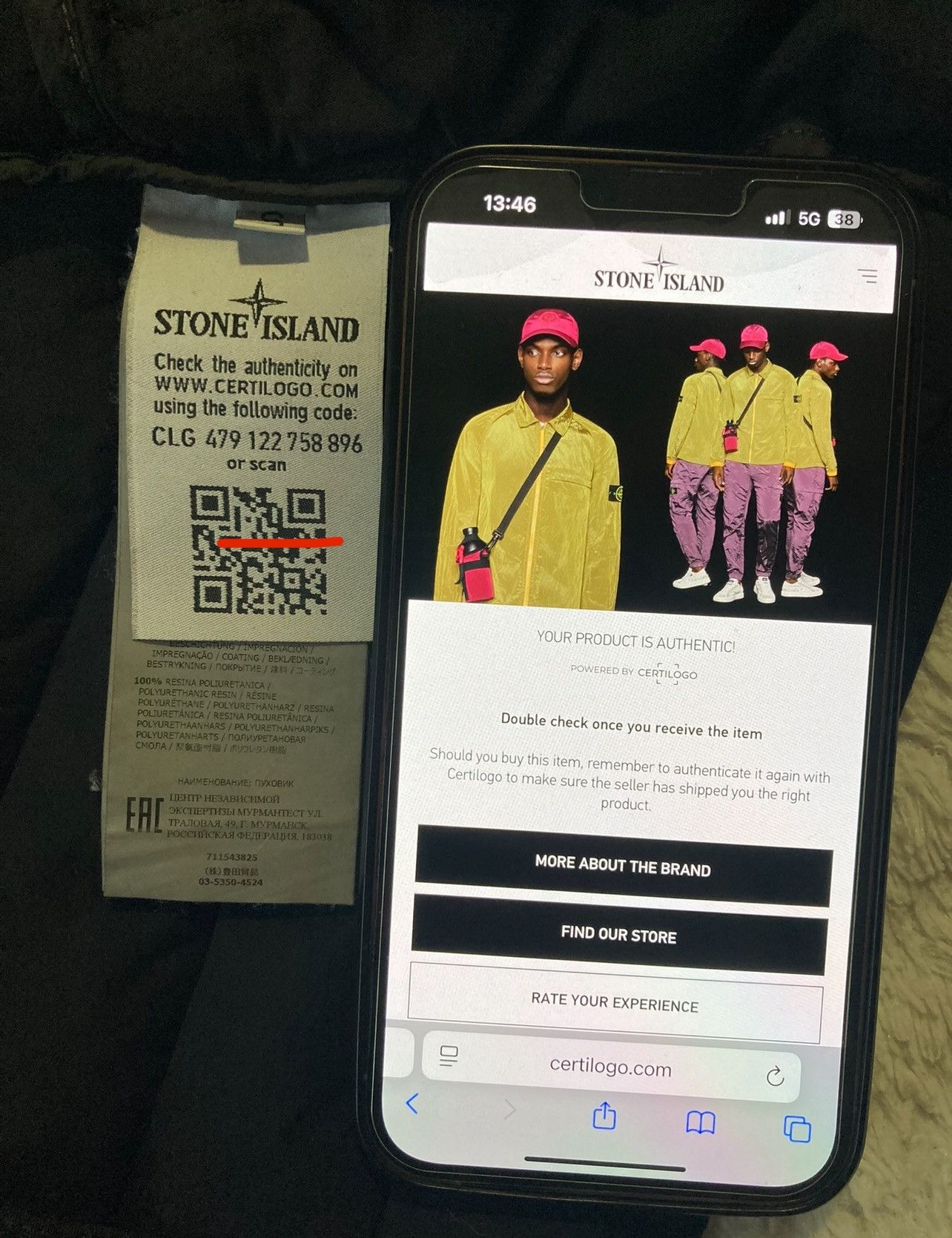 Stone Island Stone Island Loom Woven Down Chambers Nylon-Tc Jacket Size US S / EU 44-46 / 1 - 8 Thumbnail