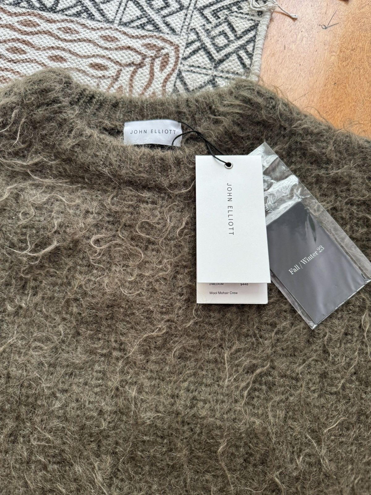 John Elliott John Elliott Wool Mohair Crew Sweater Cropped Size US M / EU 48-50 / 2 - 4 Thumbnail