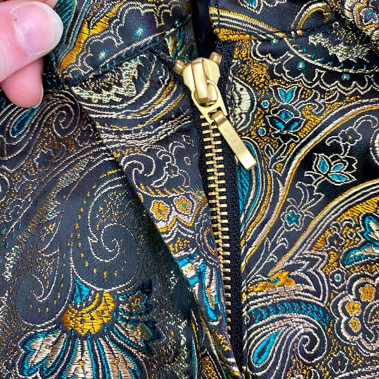 Other Brownstone Studio Vintage Gold Paisley Jacket Womens Small Size S / US 4 / IT 40 - 6 Thumbnail
