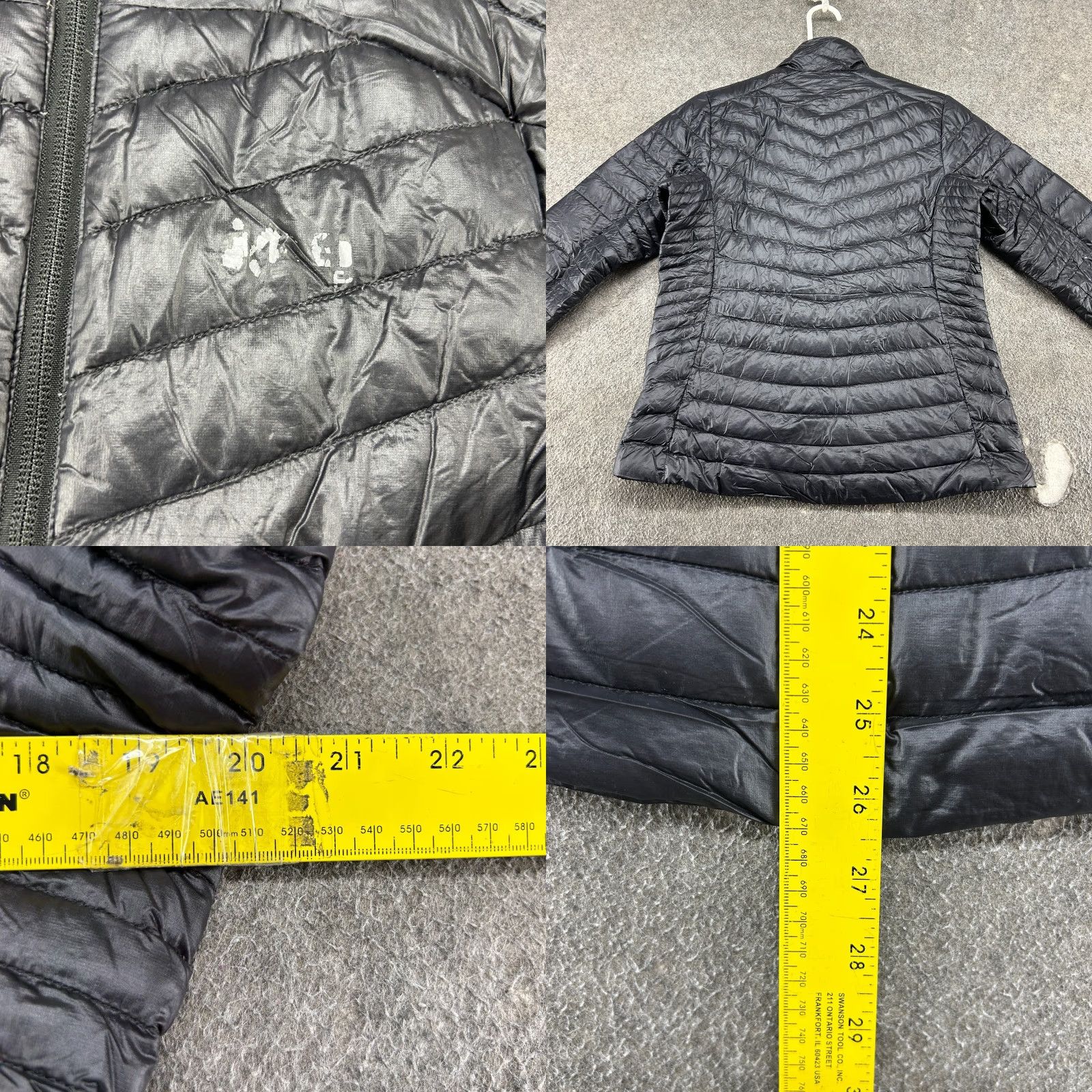 Vintage REI Co Op Jacket Womens M Black Puffer Down Full Zip Quilted Logo Mid-Length Long Sleeve Regular Outdoor Jacket Size M / US 6-8 / IT 42-44 - 8 Thumbnail