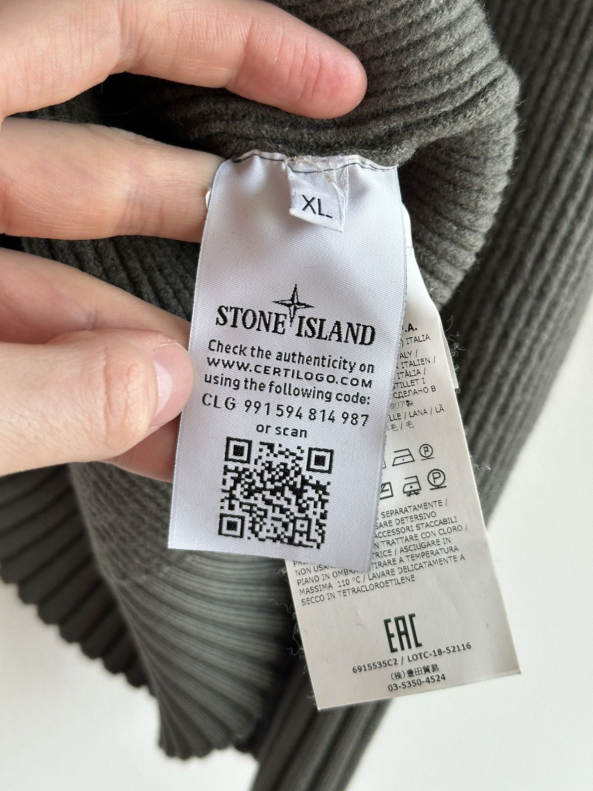 Stone Island Stone Island Green Wool Sweater True Size XS Fit Shrunk Size US XS / EU 42 / 0 - 11 Thumbnail
