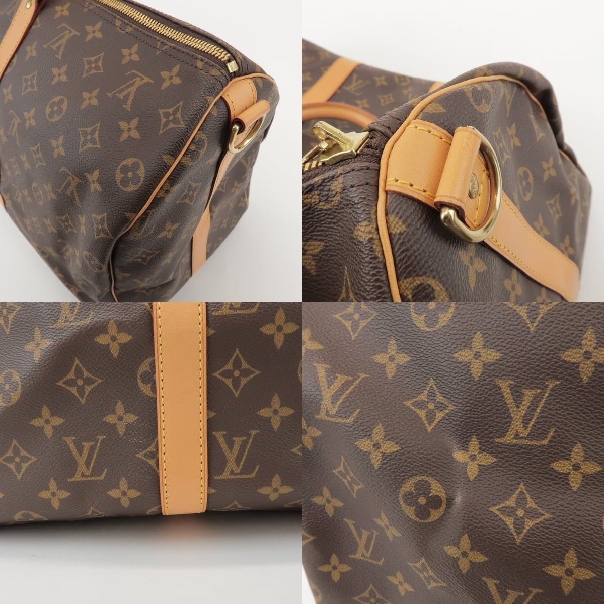 Louis Vuitton Louis Vuitton Monogram Keepall Bandouliere 50 Duffle Bag Size ONE SIZE - 6 Thumbnail