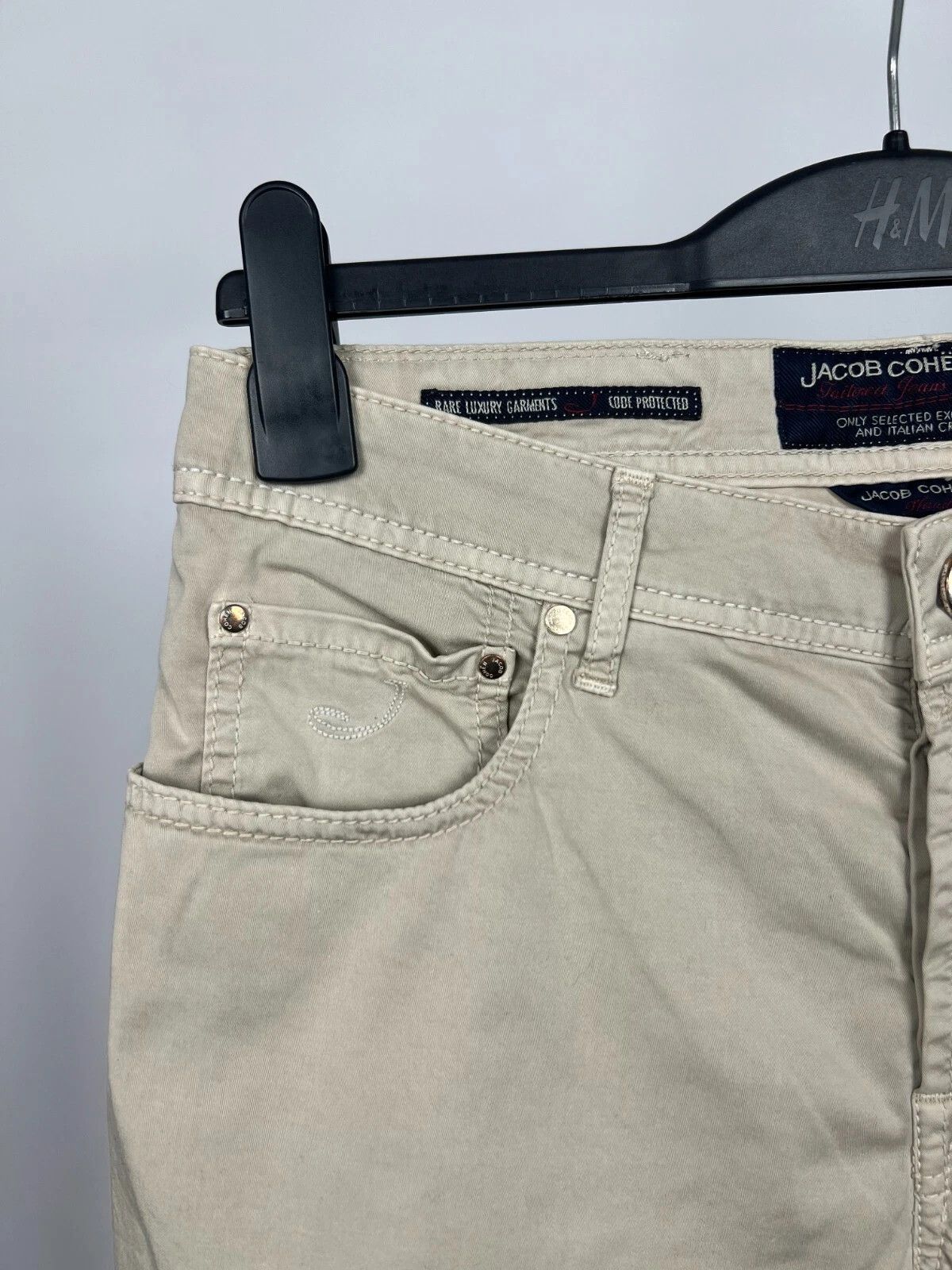 Jacob Cohen Jacob Cohen Beige Casual Handmade Italian Tailored Jeans Size US 30 / EU 46 - 3 Thumbnail