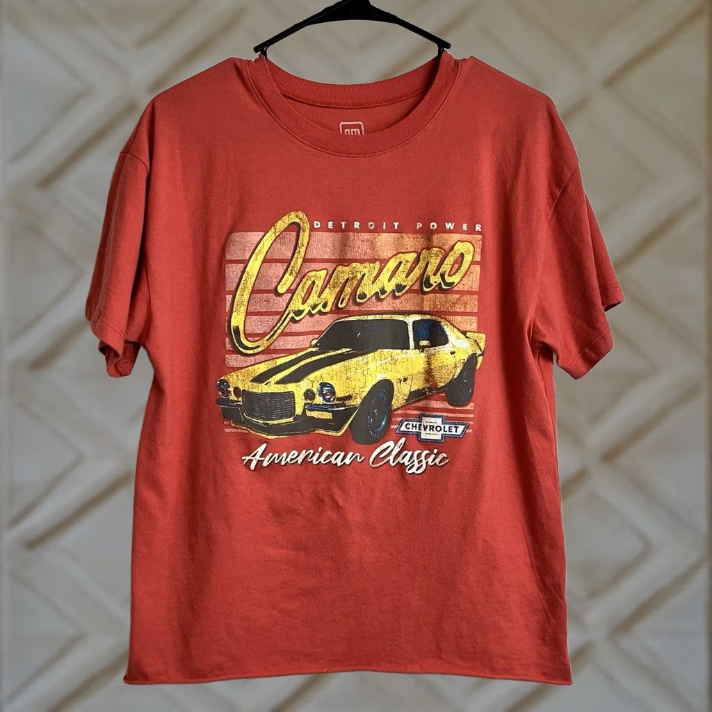 Vintage GM American Classic Camero Red Crop T Shirt Women’s L Size L / US 10 / IT 46 - 1 Thumbnail