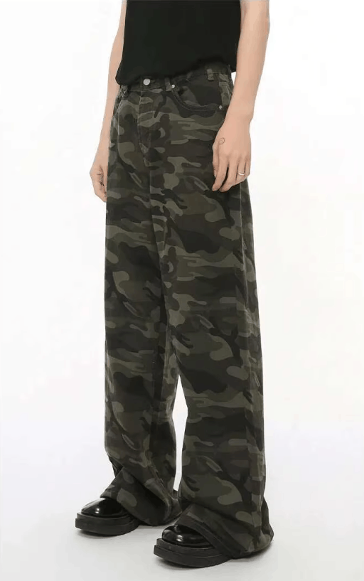 Japanese Brand Camo Baggy Jeans Size US 36 / EU 52 - 3 Thumbnail