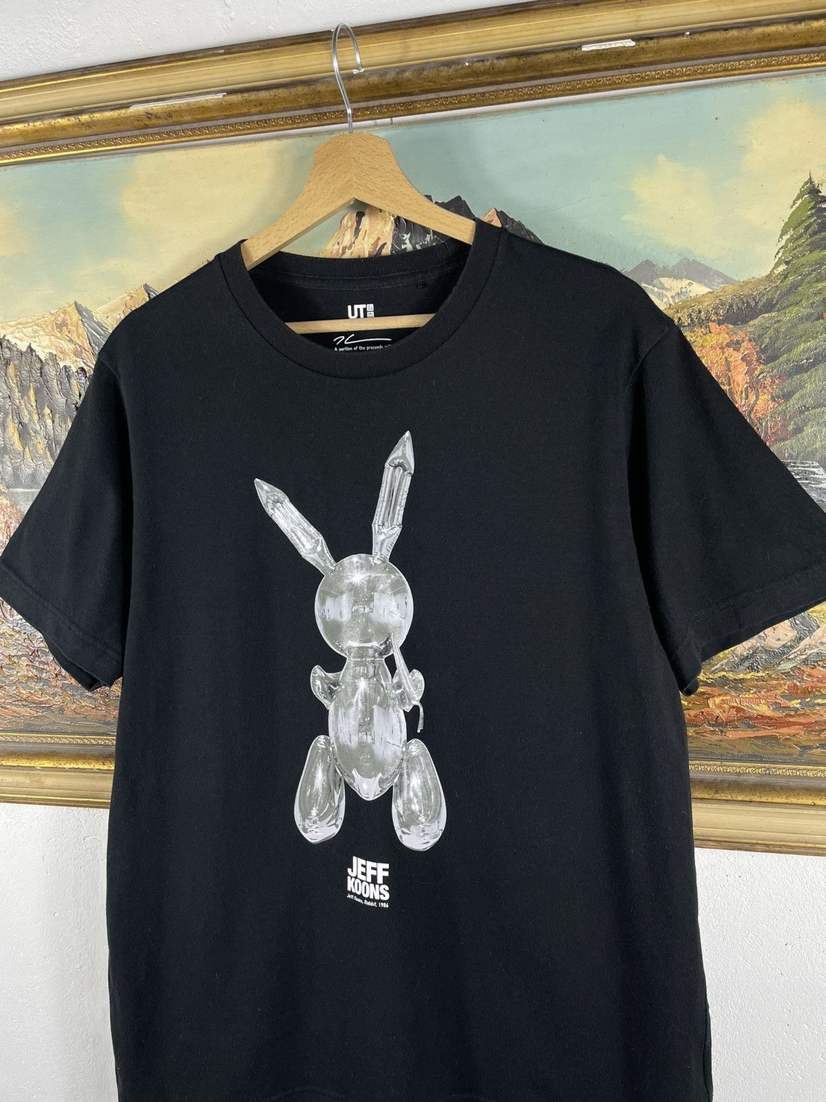Uniqlo Jeff koons stainless steel rabbit sculpture art t shirt tee Size US M / EU 48-50 / 2 - 4 Thumbnail