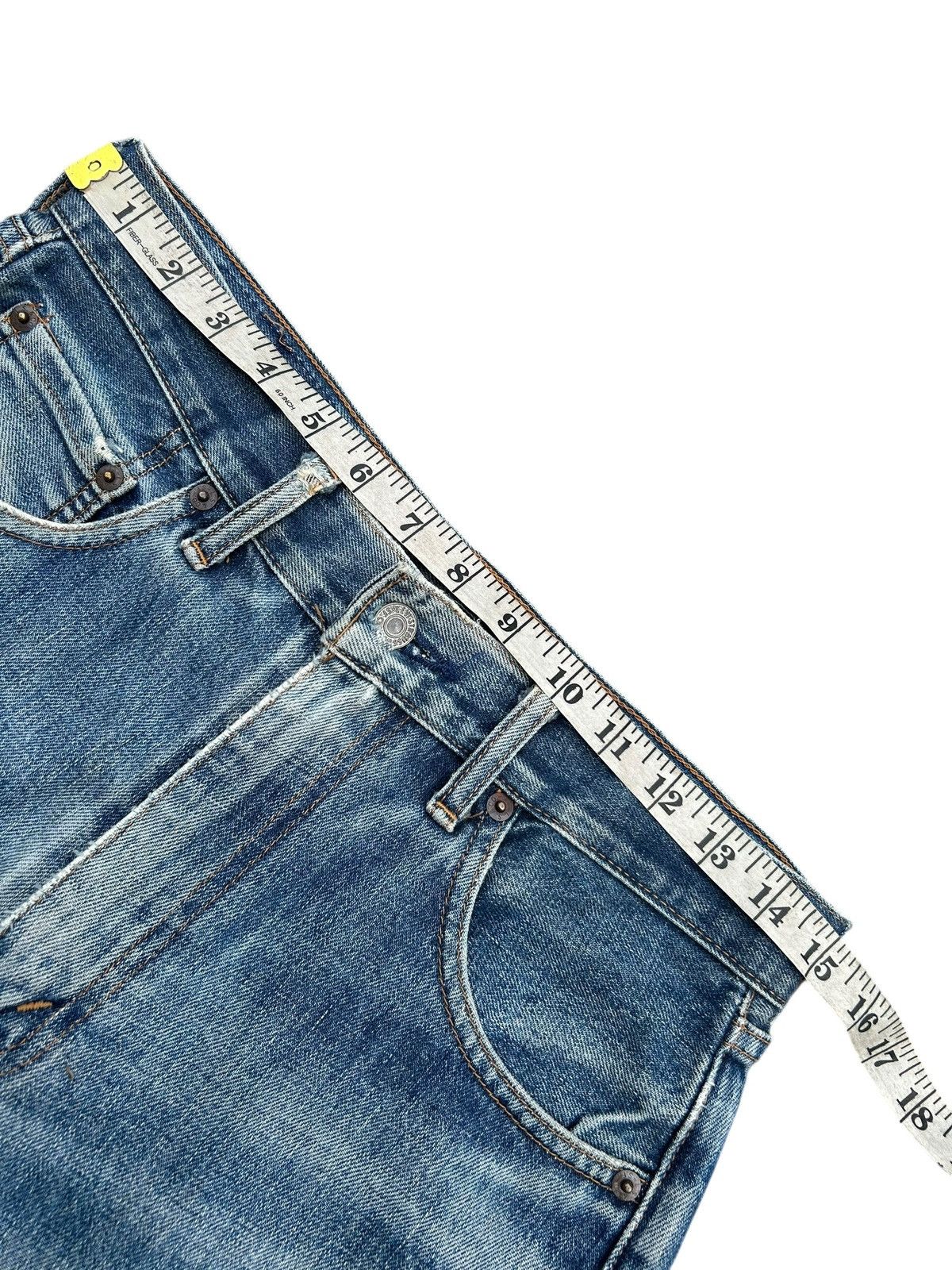 Kapital Thrashed Vintage Levis big E Selvedge Repair Denim jeans Size US 30 / EU 46 - 20 Thumbnail