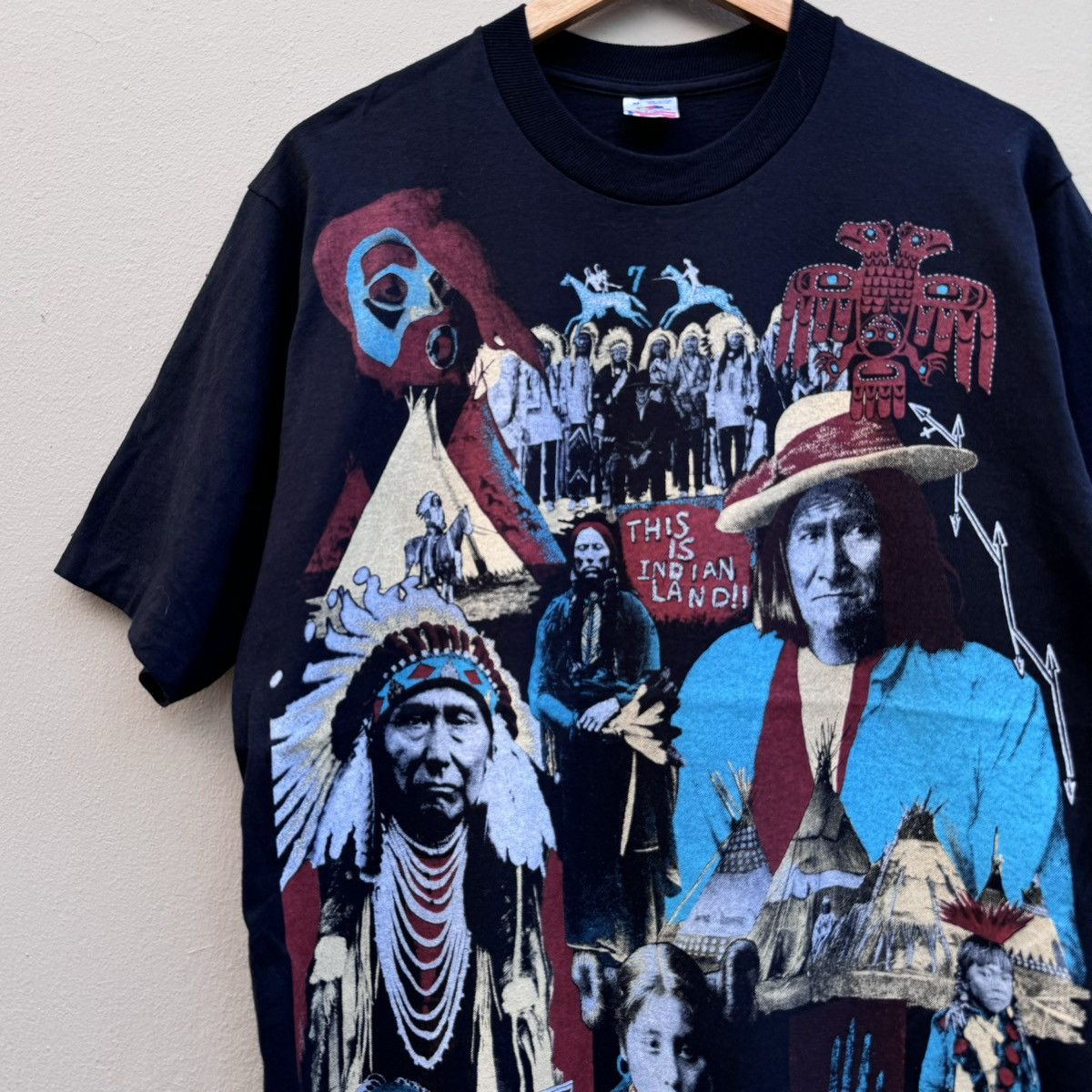 Vintage Vintage native american 90s rare tee Size US M / EU 48-50 / 2 - 2 Thumbnail