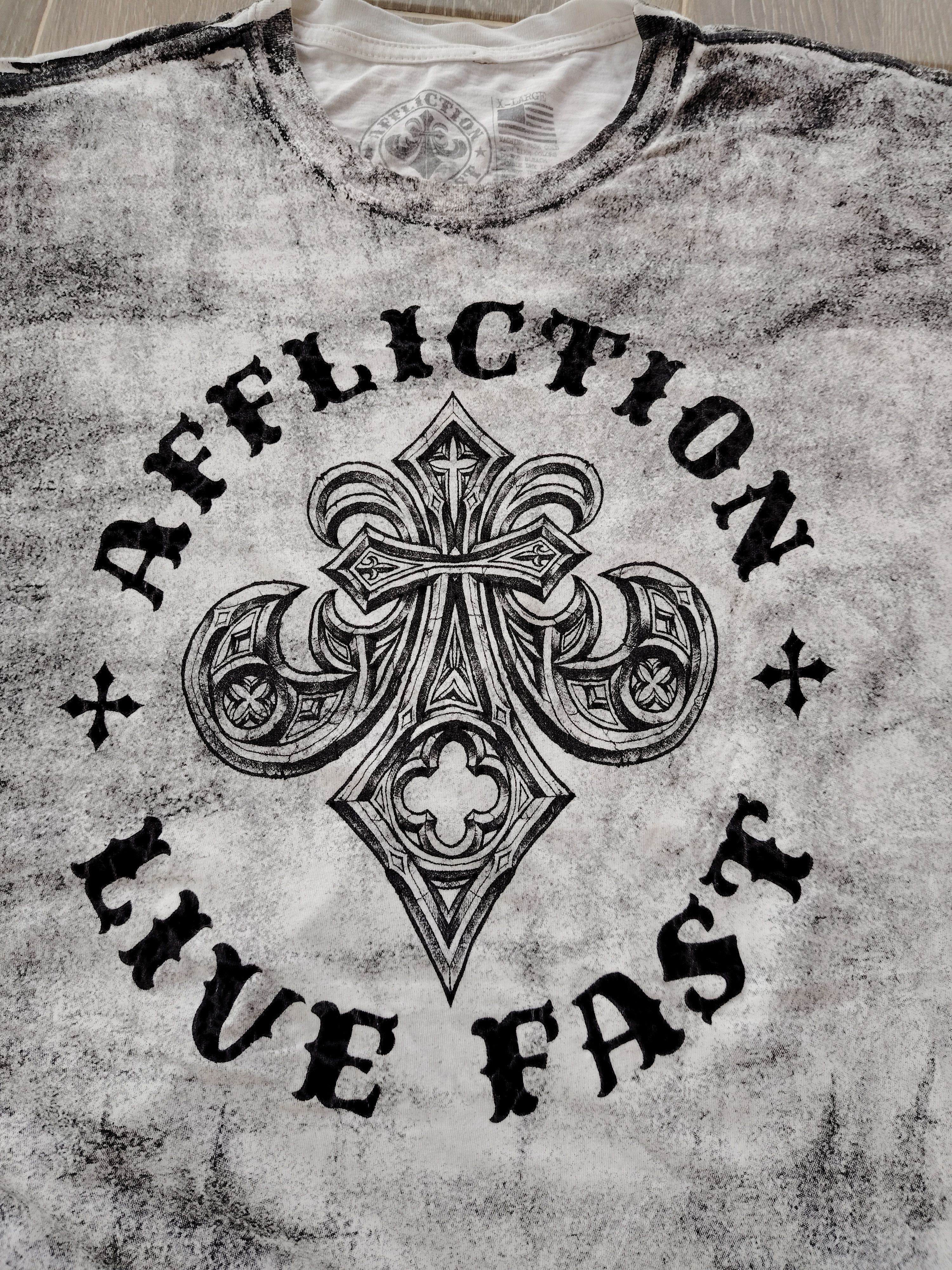 Affliction Affliction Live Fast USA Tie Dye T-Shirt Size US XL / EU 56 / 4 - 4 Thumbnail