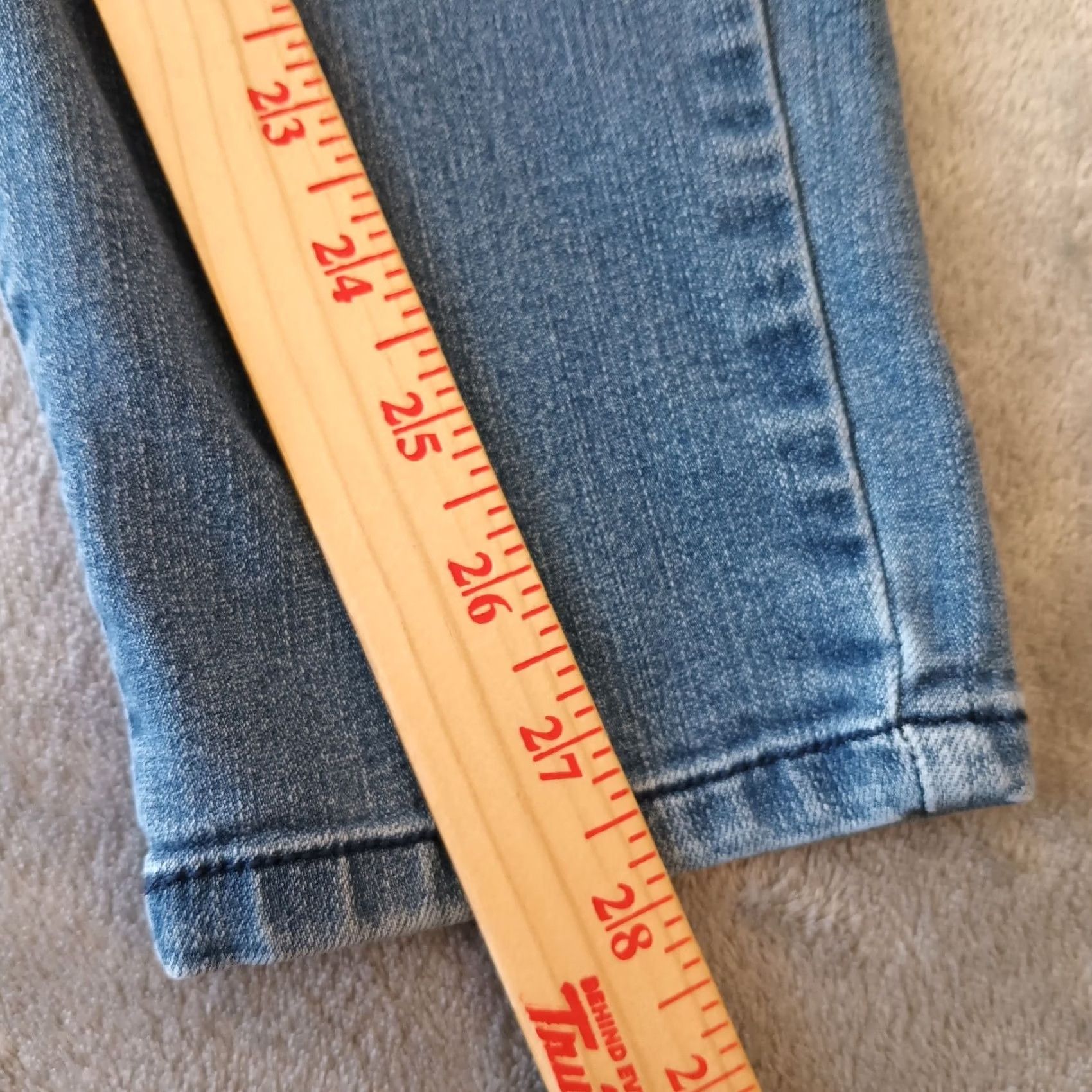 Vintage Democracy Absolution Ankle Jeans Womens Size 10 Blue Light Wash Stretch 31x28 Jeans 5-Pocket Womens Mens no, repeating not allowed Size 32" / US 10 / IT 46 - 5 Thumbnail
