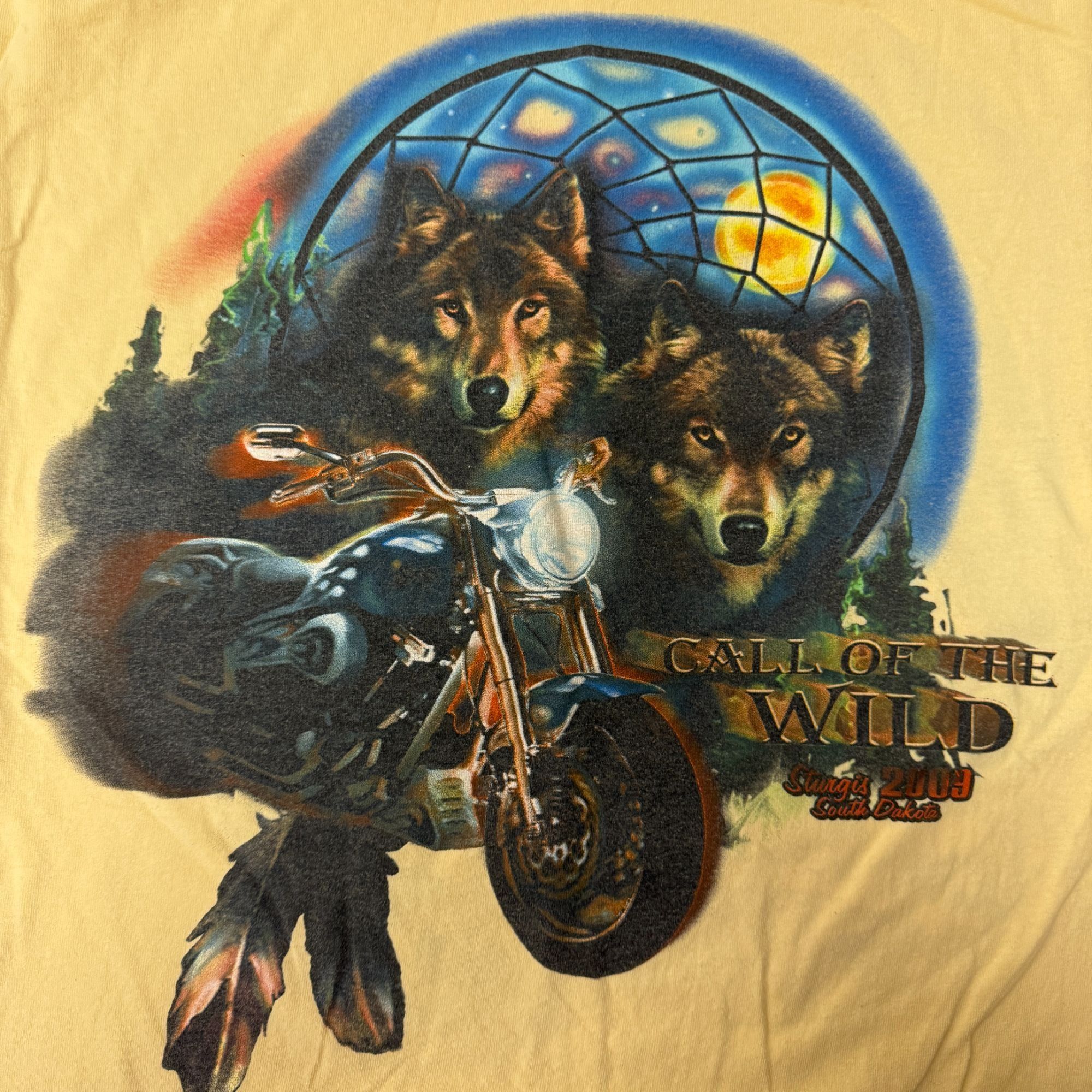 Anvil STURGIS SD Dream Catcher WOLF CALL of the WILD Biker T Shirt Size US L / EU 52-54 / 3 - 2 Thumbnail