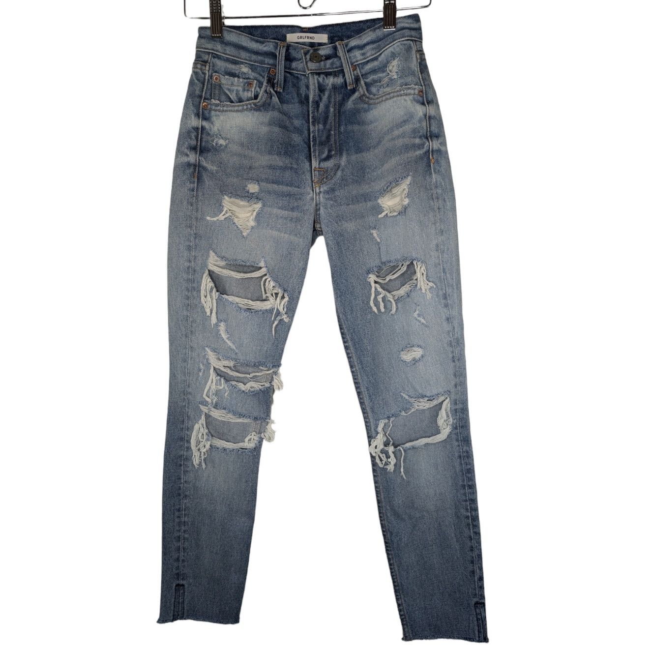 GRLFRND GRLFRND Karolina High Rise Skinny Blue Jean In Rumi Size 23" - 2 Thumbnail