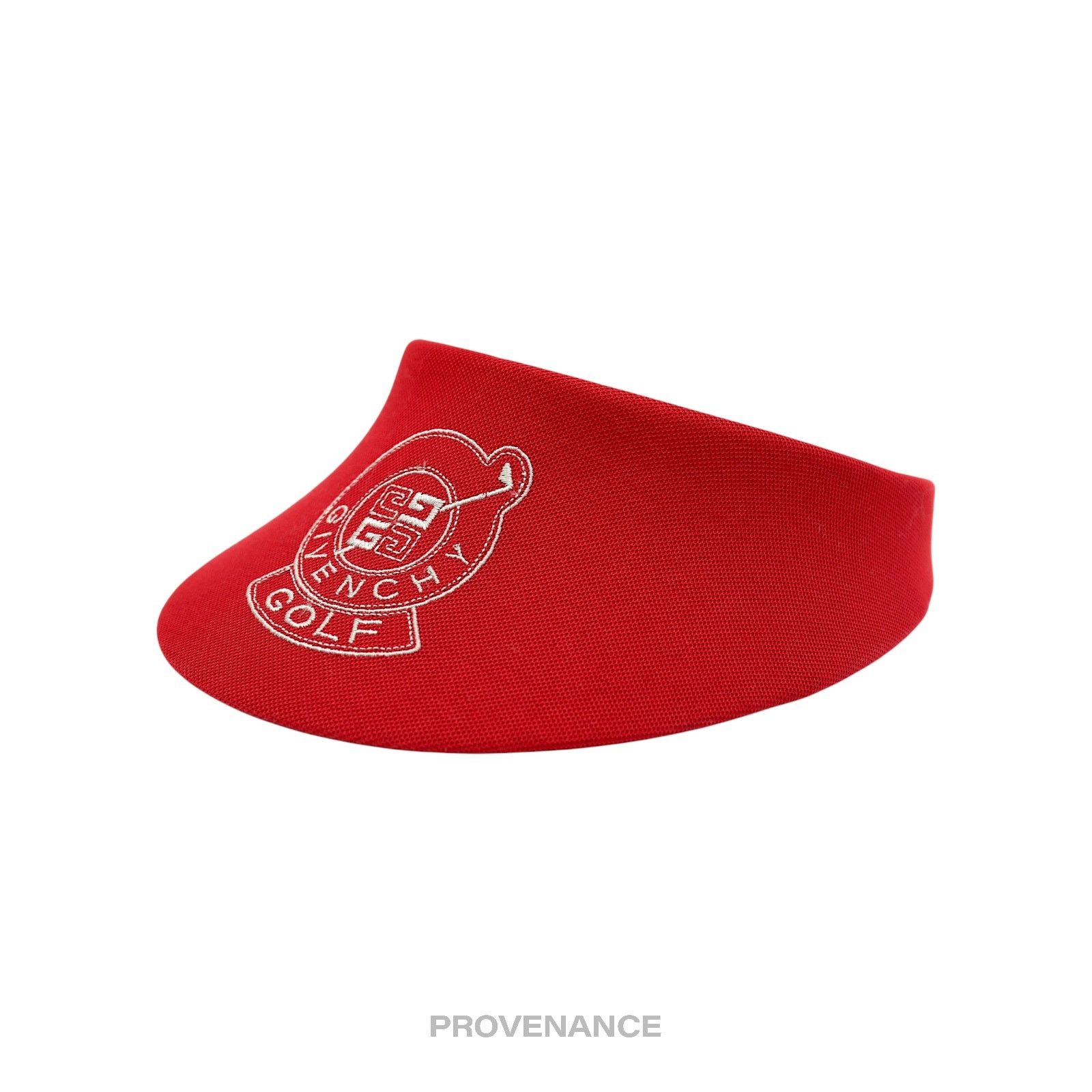 Givenchy 🔴 Givenchy Golf Logo Embroidered Visor - Red Size ONE SIZE - 2 Thumbnail