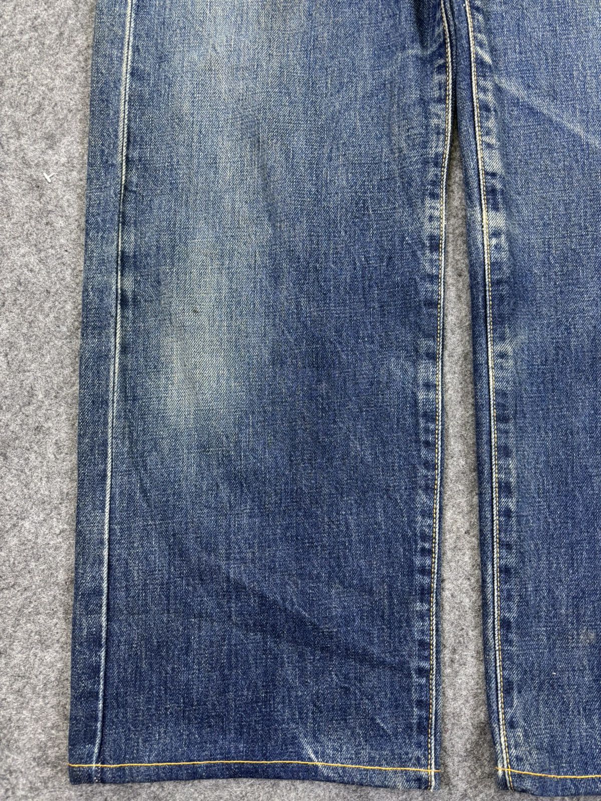 Edwin 💥Wide Selvedge💥Vtg Edwin 505 Wide Blue Wash Denim F964 Size US 28 / EU 44 - 5 Thumbnail