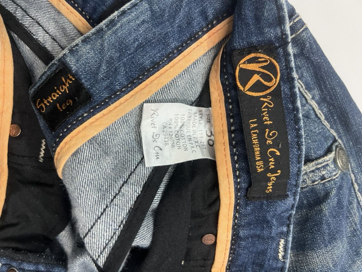 Japanese Brand × Vintage VINTAGE RIVET DE CRU JEANS SIZE 42 Size US 42 / EU 58 - 12 Thumbnail