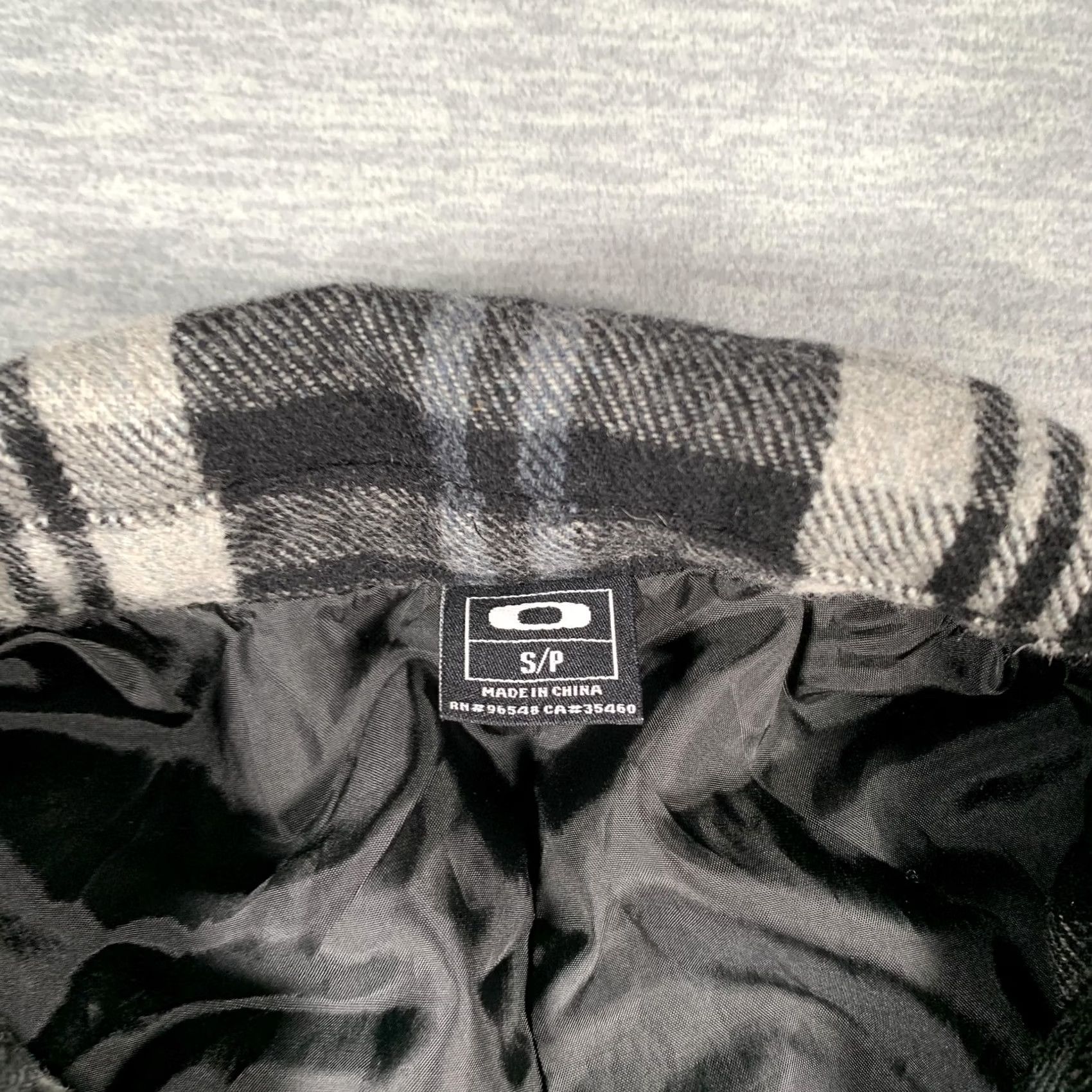 Oakley Oakley Jacket Womens Small Black Gray Plaid Button Front Wool Blend Long Coat Size S / US 4 / IT 40 - 5 Thumbnail