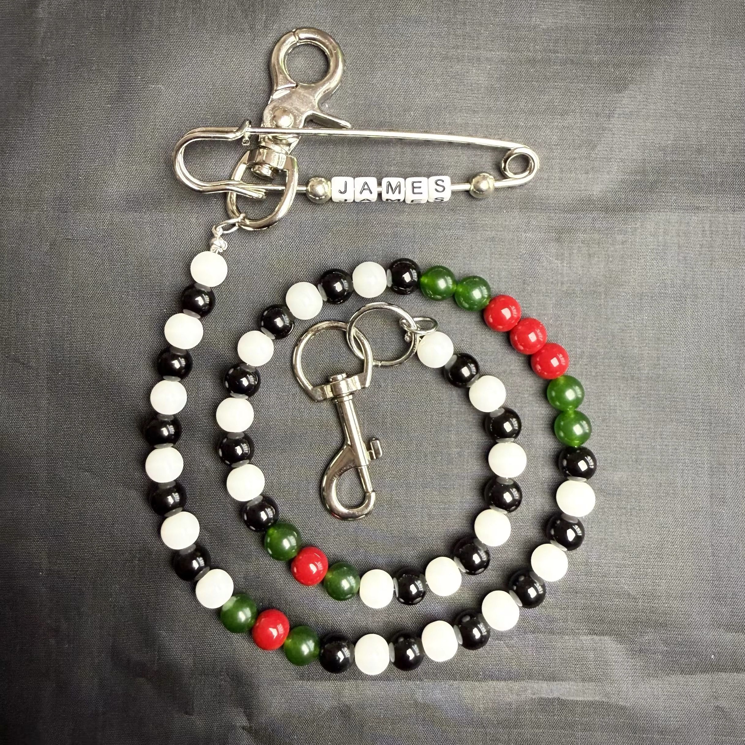 Jewelry Customizable Name Colourful Bead Pants Chain Size ONE SIZE - 3 Thumbnail