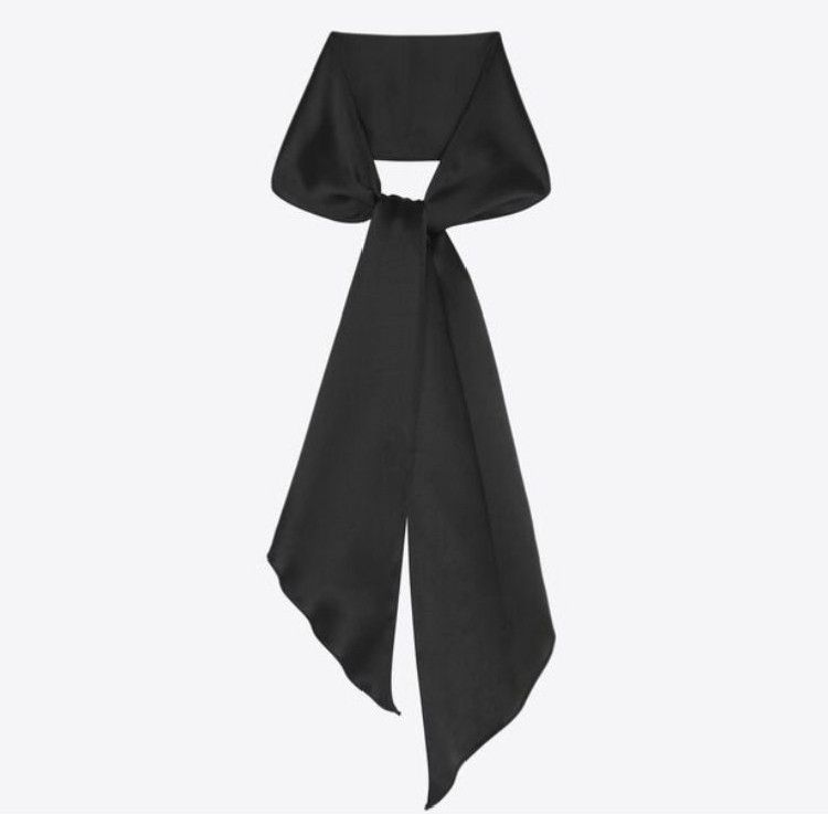 Saint Laurent Paris oc11z0524 Ties In Black Size ONE SIZE - 1 Preview