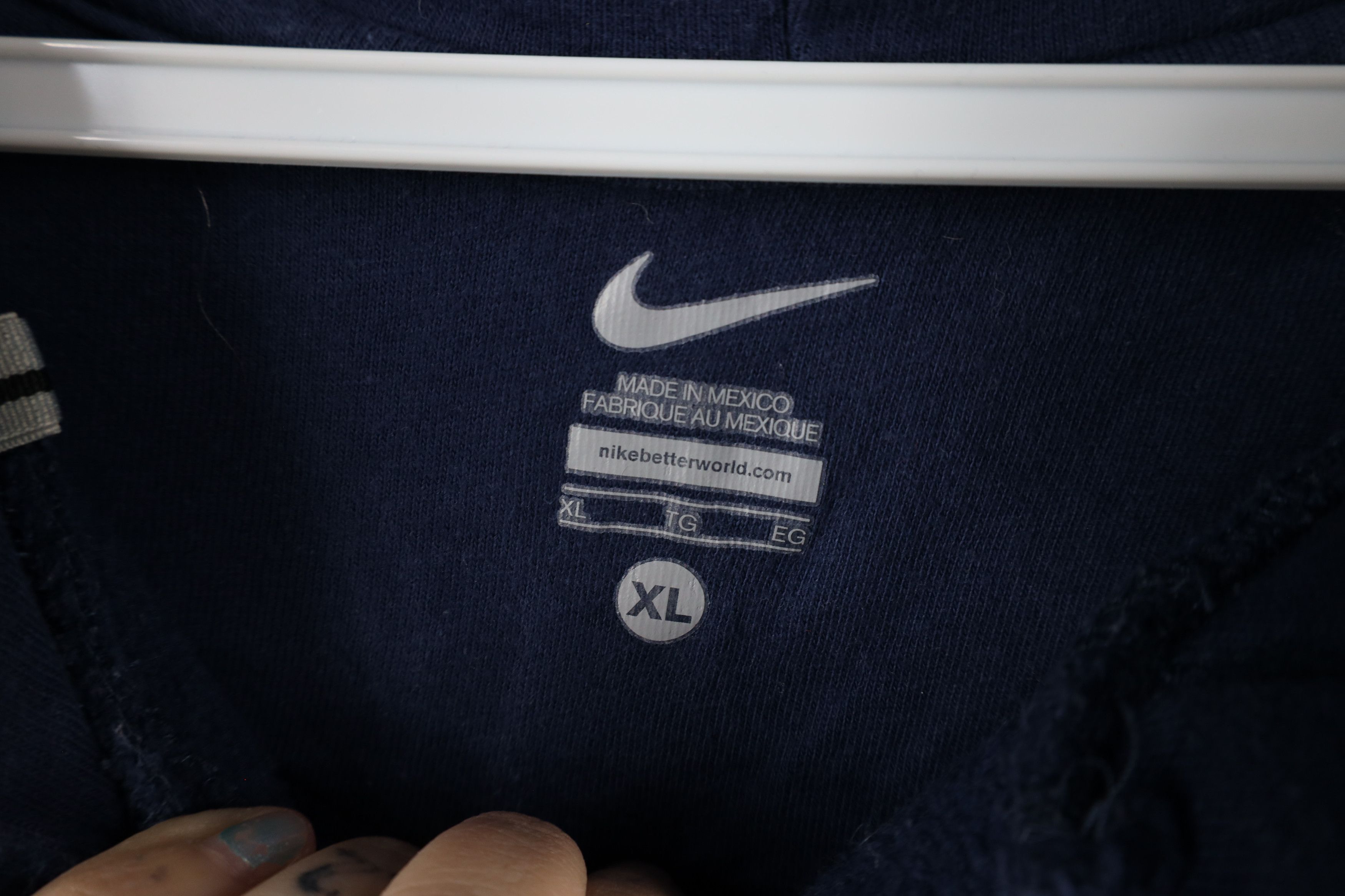 Nike × Vintage Vintage Nike Scott Mini Swoosh University of Toledo Hoodie Size US XL / EU 56 / 4 - 5 Thumbnail