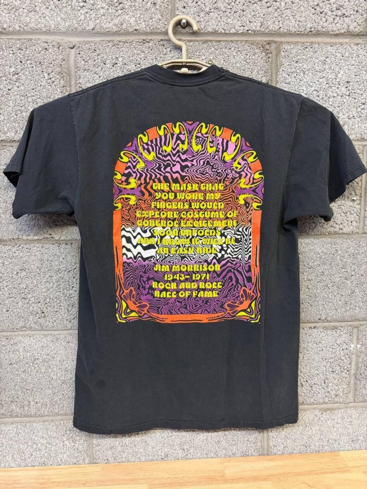 Vintage Jim Morrison Psychedelic Rock Band Graphic L Double Sided Size US L / EU 52-54 / 3 - 2 Thumbnail