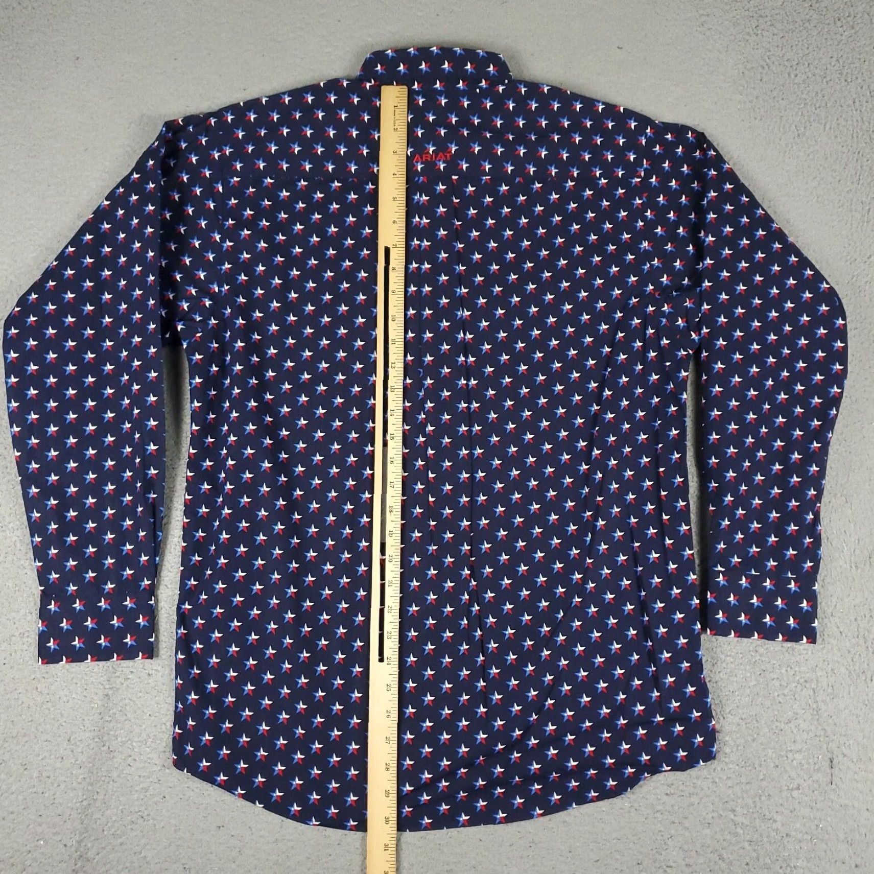 Ariat Ariat Shirt Mens Size Small Blue Star Print Casual Button Up Long Sleeve Size US S / EU 44-46 / 1 - 3 Thumbnail