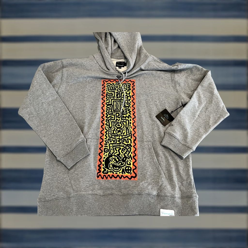 Diamond Supply Co. VINTAGE Diamond Supply Co Disney Mickey Mouse X Keith Haring Gray Hoodie Sweater 2XL XXL Mens 2XL Hoodie Mickey Mouse Gray Pullover 90s Size US XXL / EU 58 / 5 - 1 Thumbnail