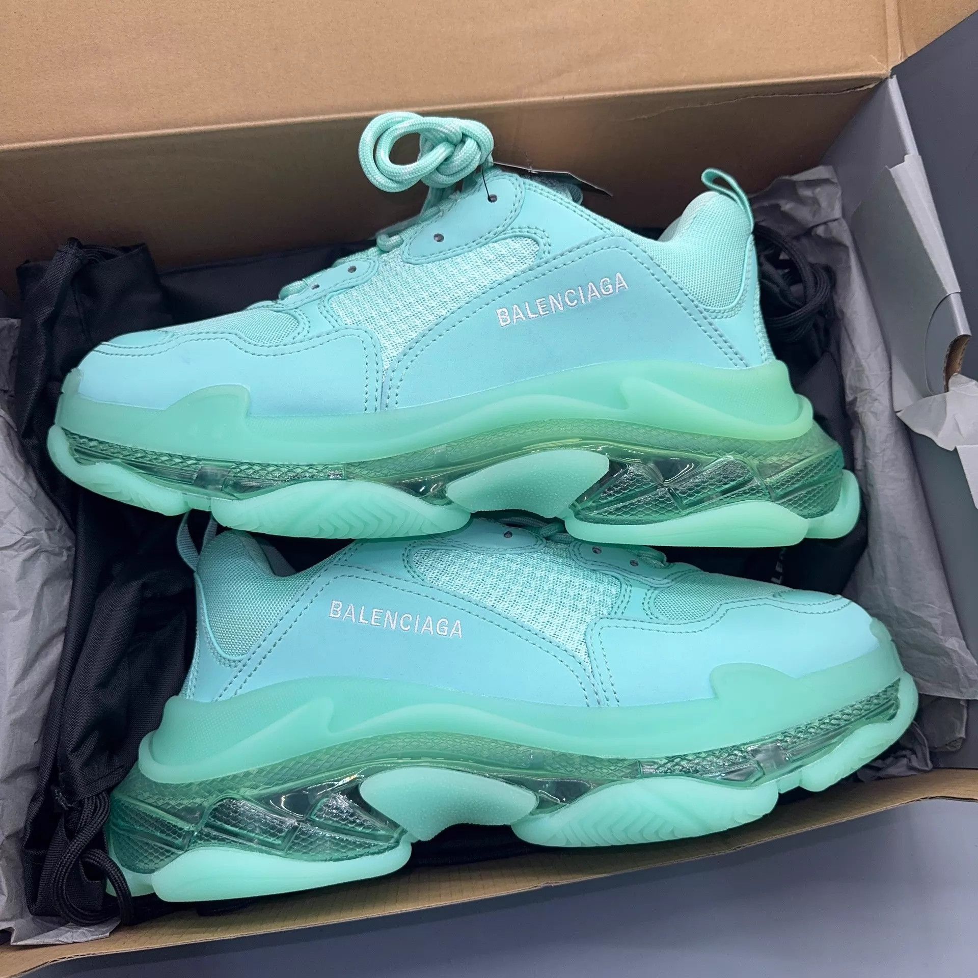 Balenciaga Balenciaga Triple S Blue Size 42 Size US 9 / EU 42 - 6 Thumbnail
