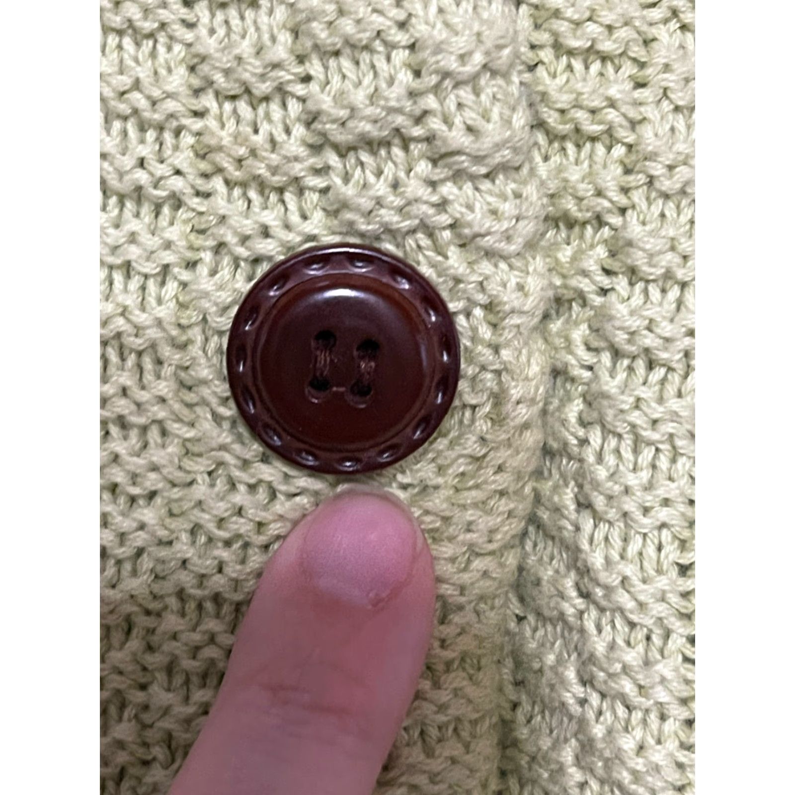 Vintage Christopher & Banks Sweater Cardigan Women M Green KnIT Button Knit Casual Size M / US 6-8 / IT 42-44 - 5 Thumbnail