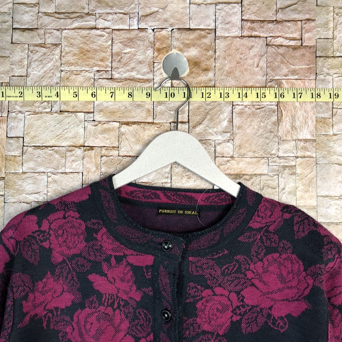 Homespun Knitwear × Japanese Brand Pursuit De Ideal Purple Cardigan #A870 Size S / US 4 / IT 40 - 4 Thumbnail