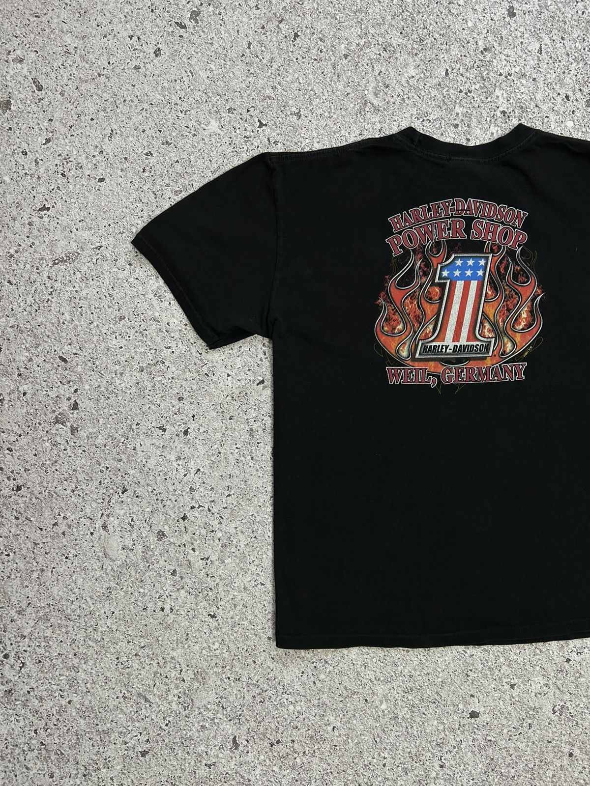 Band Tees × Harley Davidson × Vintage Vintage 2011 Harley Davidson Power Shop Weil Germany T-Shirt Size US XL / EU 56 / 4 - 4 Thumbnail