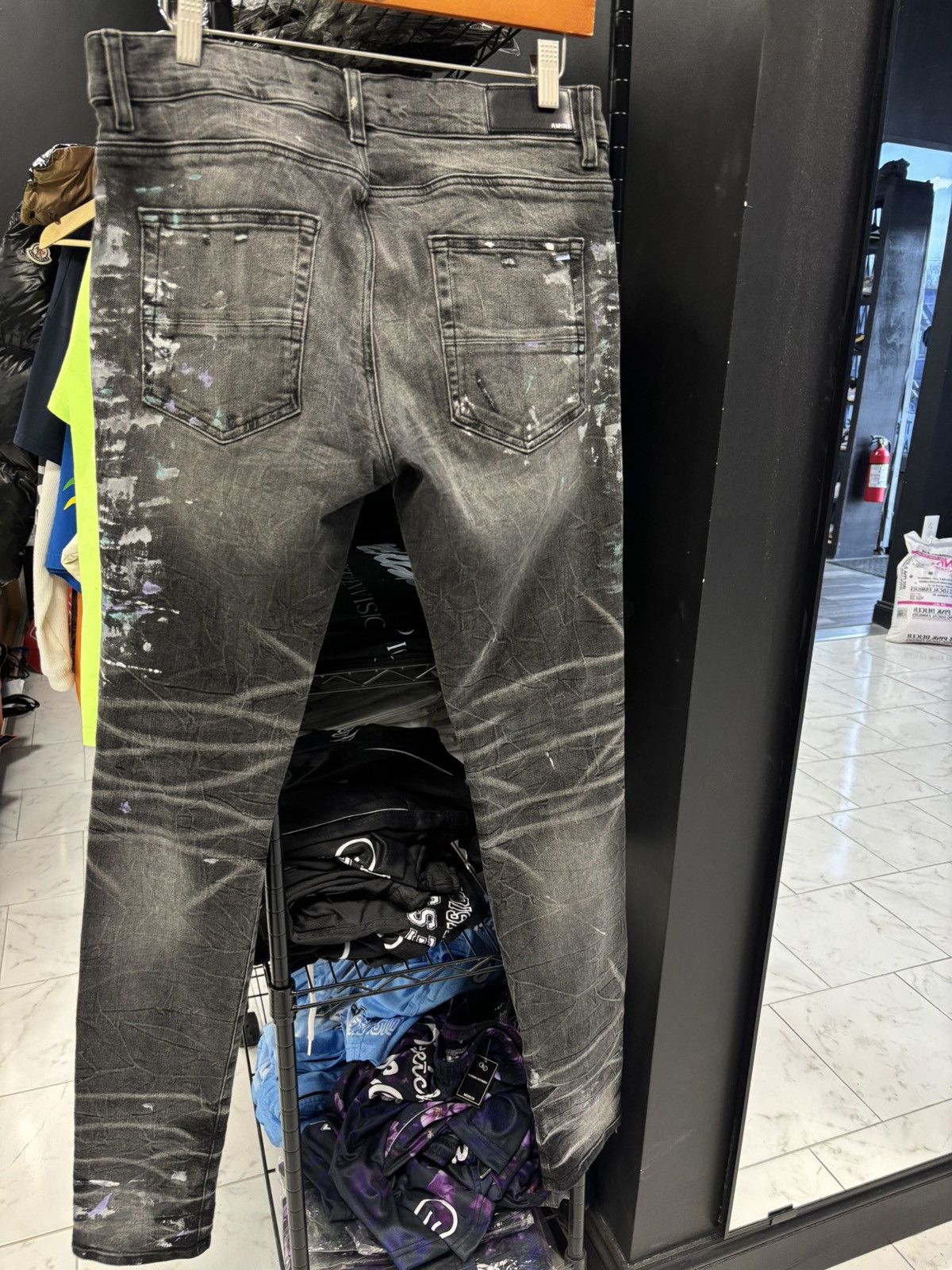 Amiri Amiri paint spatter black jeans Size US 32 / EU 48 - 4 Thumbnail